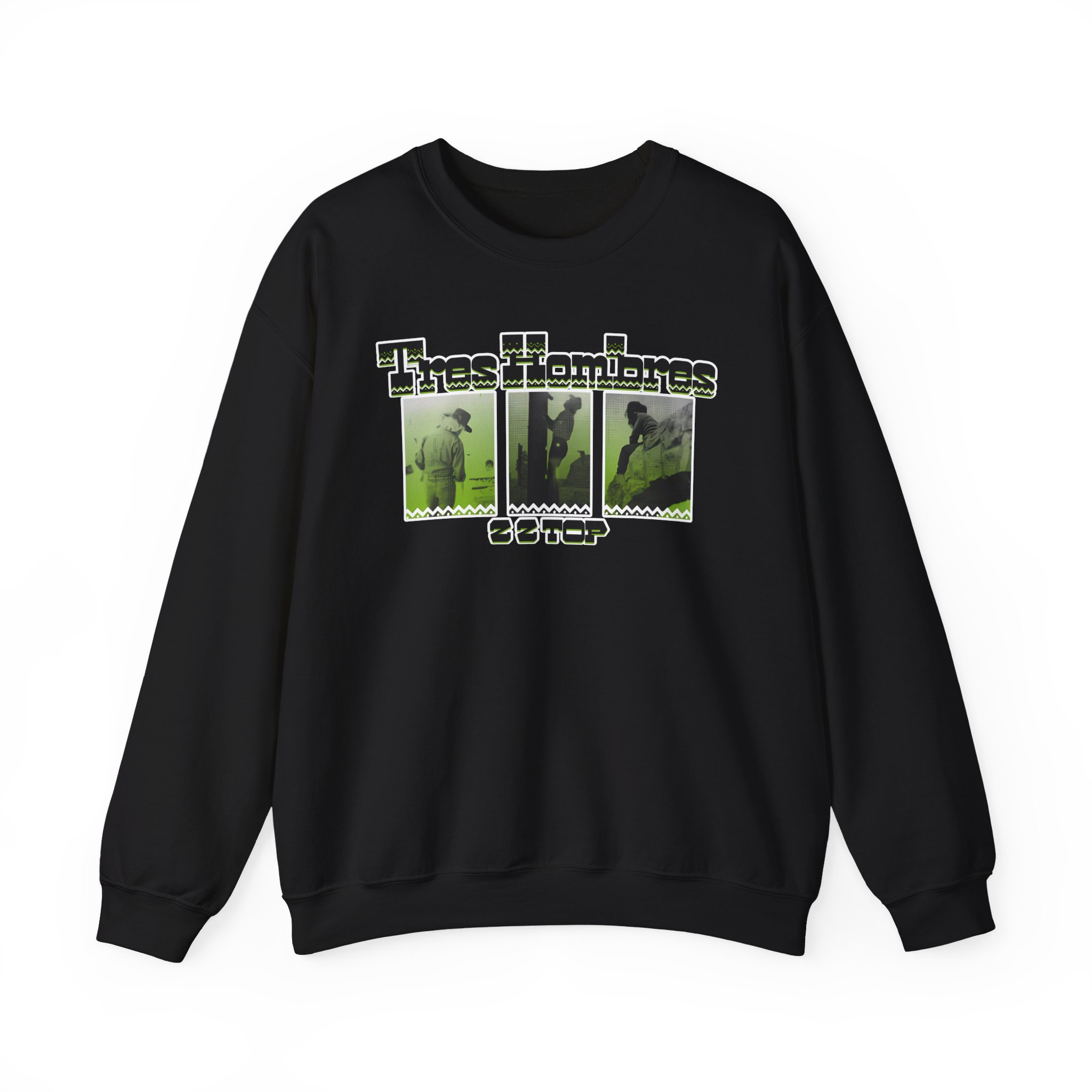 Zz Top 3 Hombres Unisex Heavy Blendâ„¢ Crewneck Sweatshirt