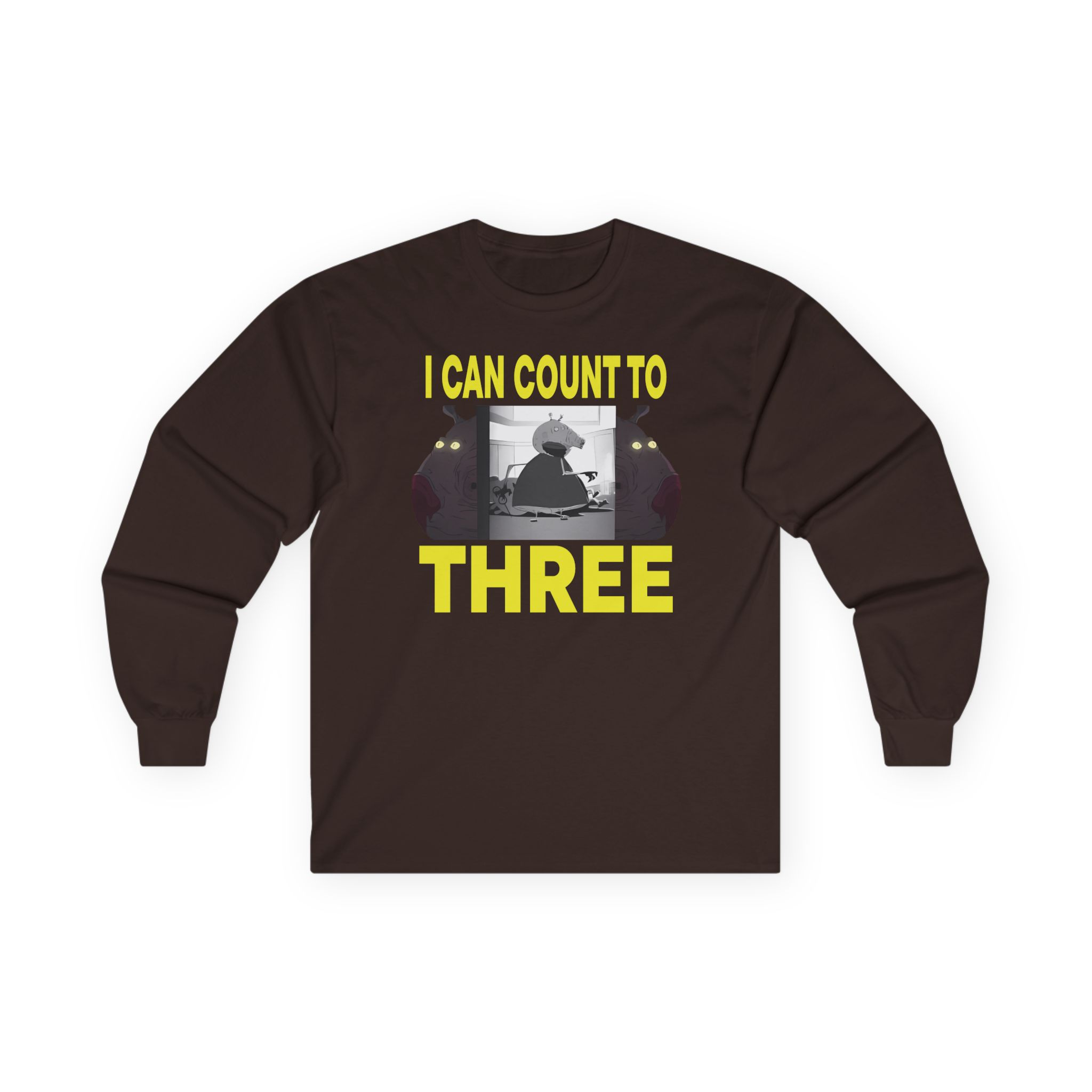 Papa Meat I Can Count to Three Unisex Ultra Cotton Long Sleeve Tee