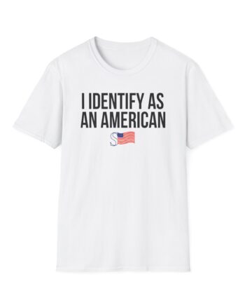 Sean Strickland I Identify as an American Unisex Softstyle T-Shirt