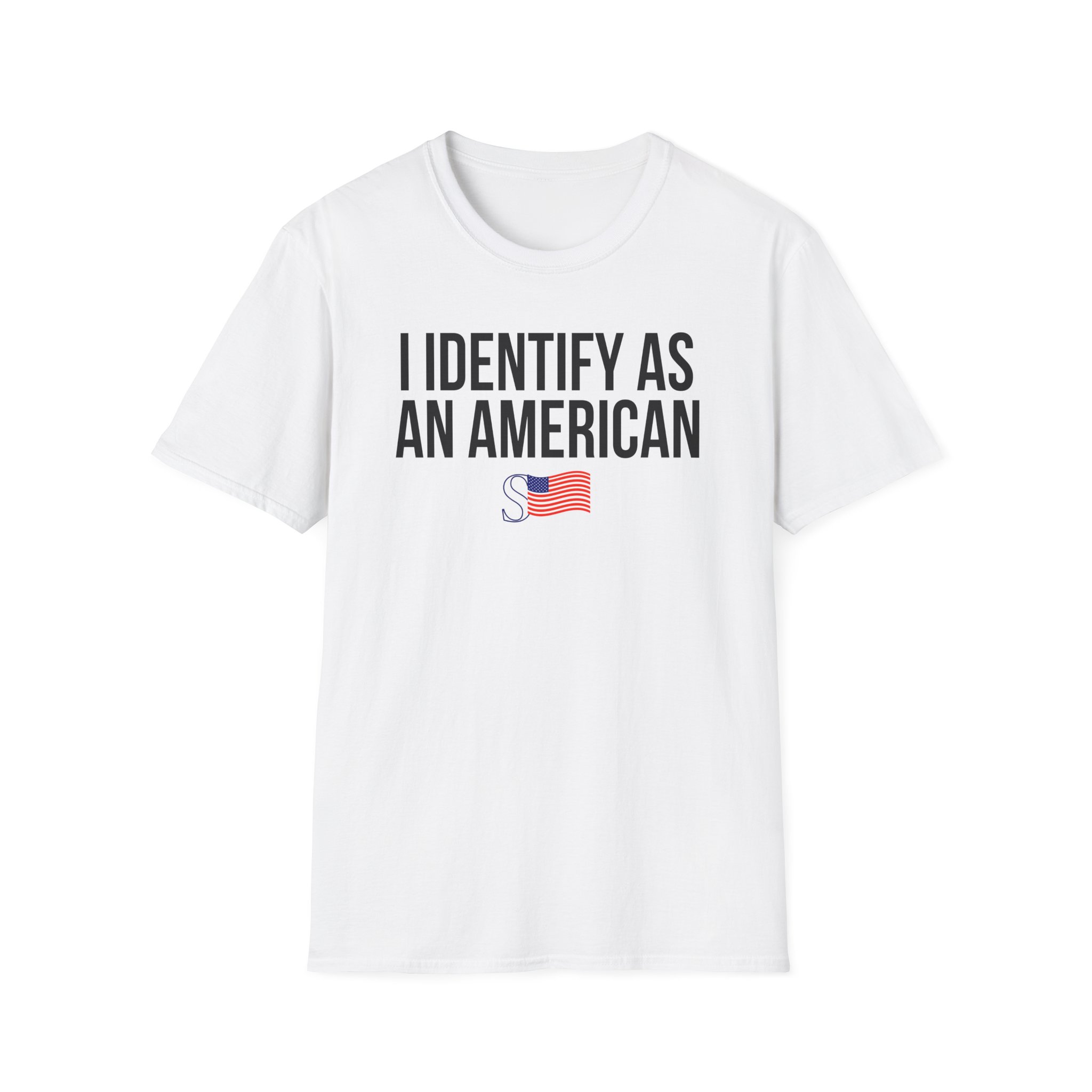 Sean Strickland I Identify as an American Unisex Softstyle T-Shirt