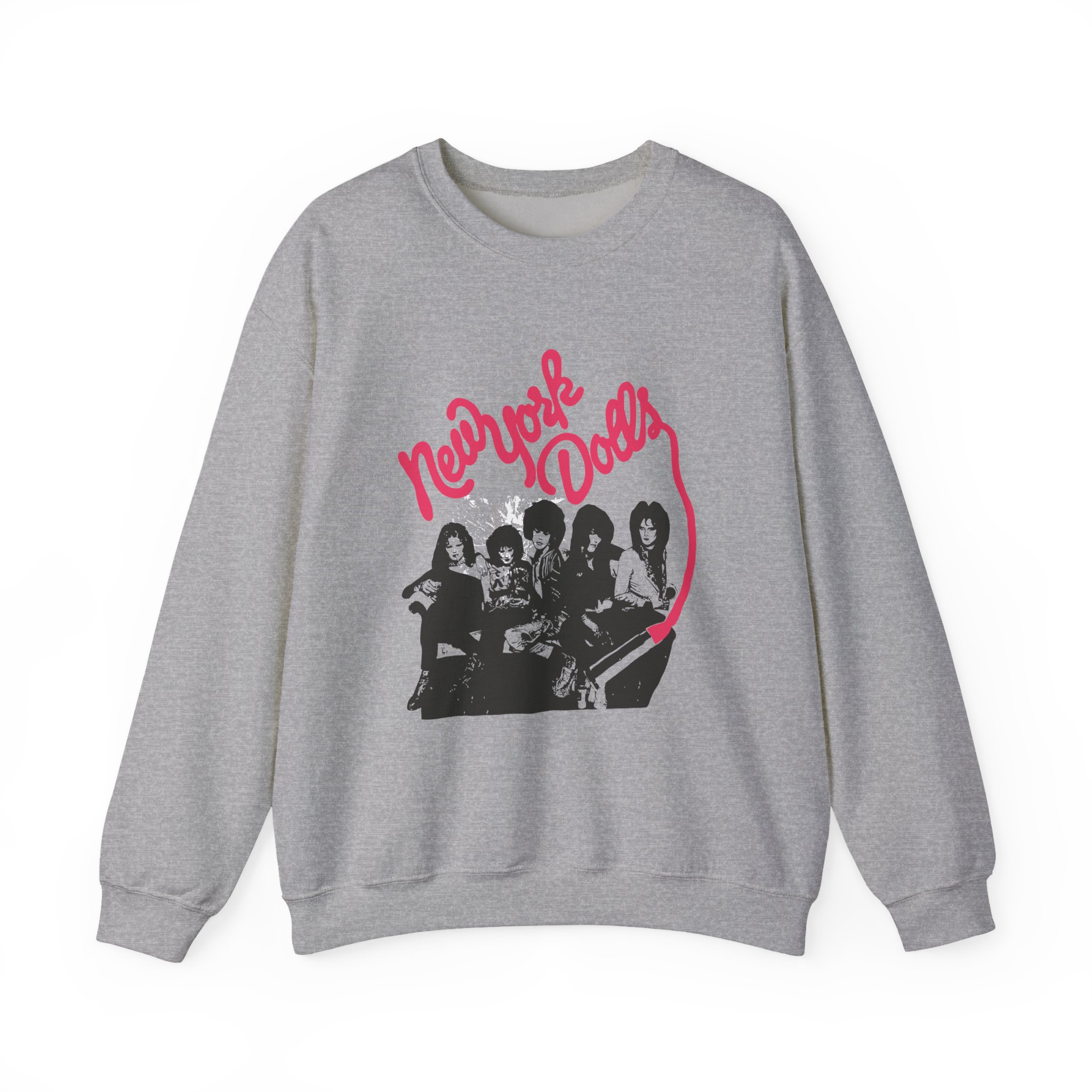 New York Dolls Lipstick Logo Unisex Heavy Blendâ„¢ Crewneck Sweatshirt