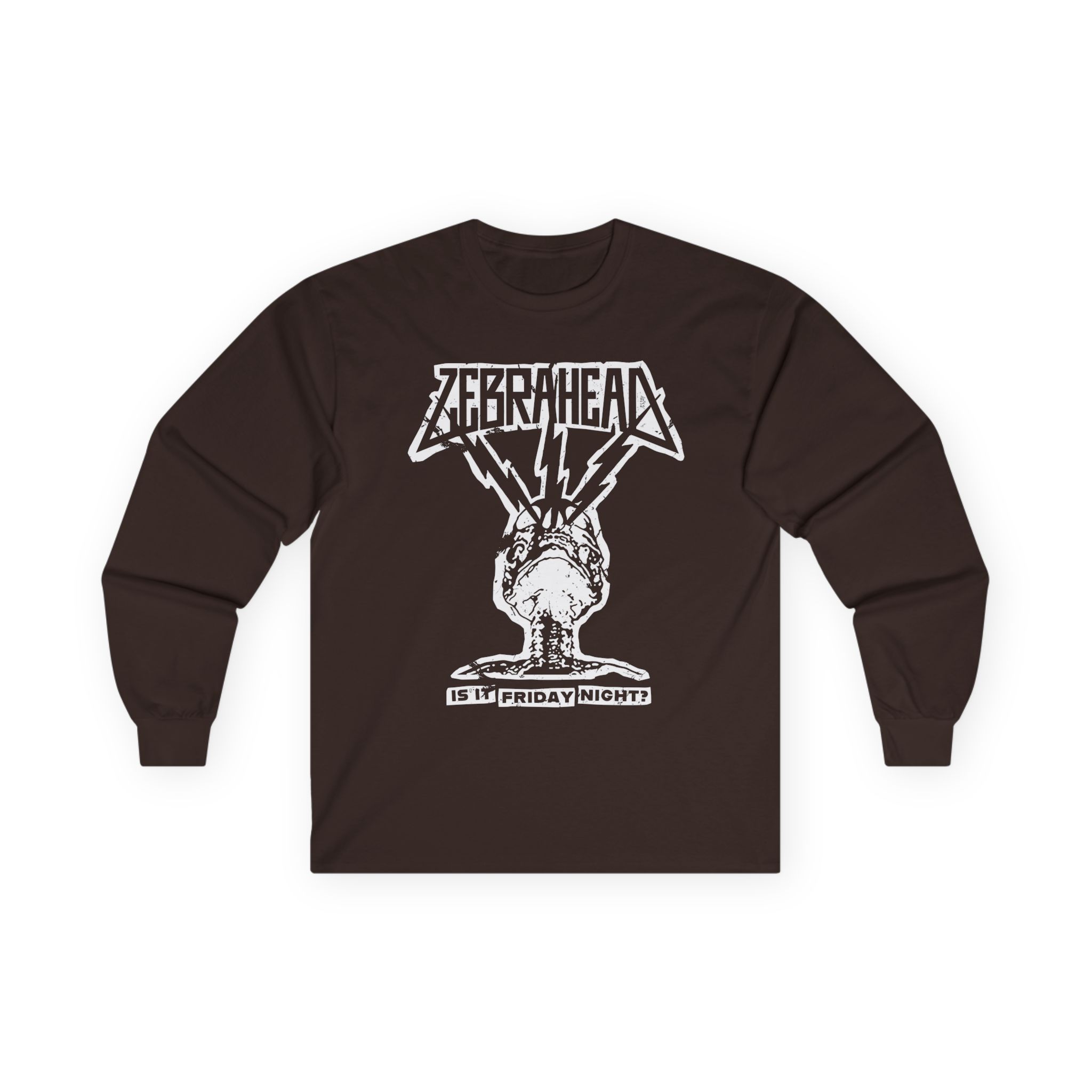 Zebrahead Lightning Skull Friday night tour Unisex Ultra Cotton Long Sleeve Tee