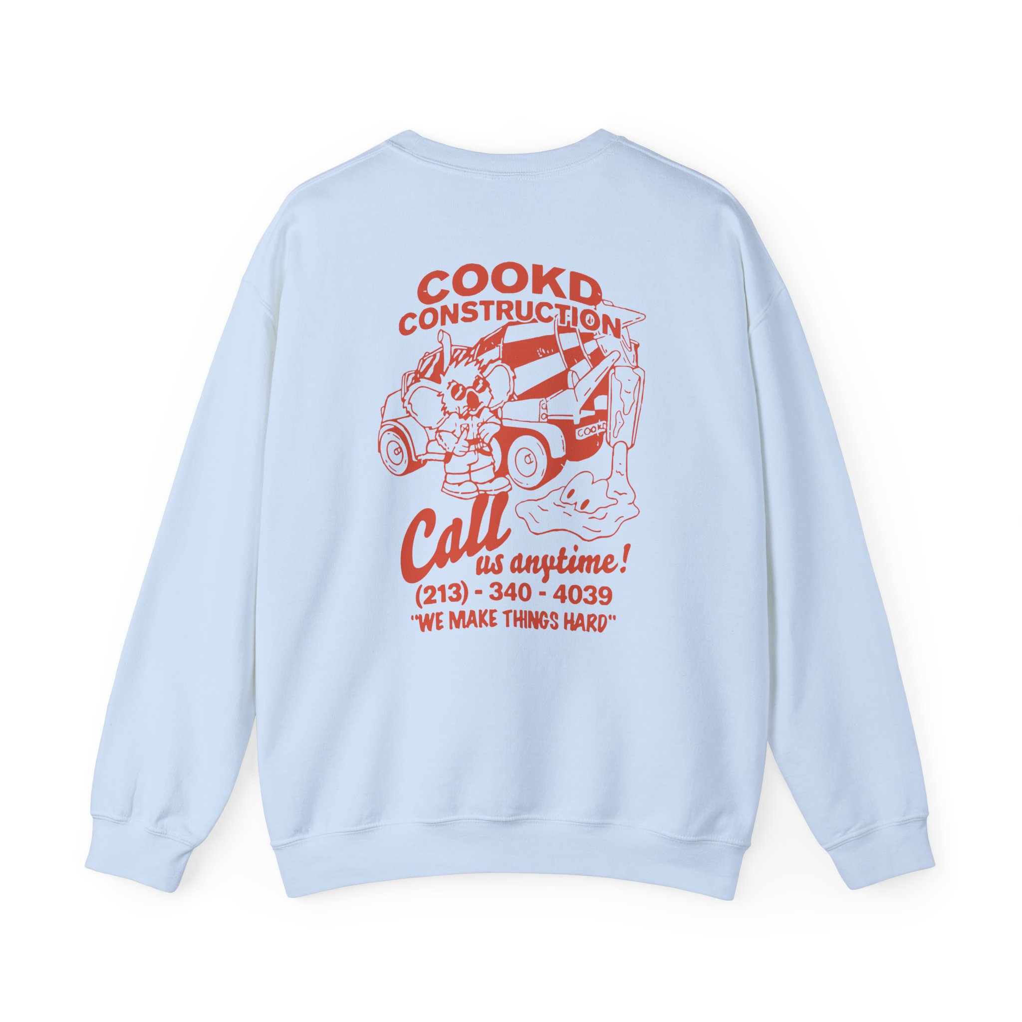 Cookd Construction Koala Unisex Heavy Blendâ„¢ Crewneck Sweatshirt