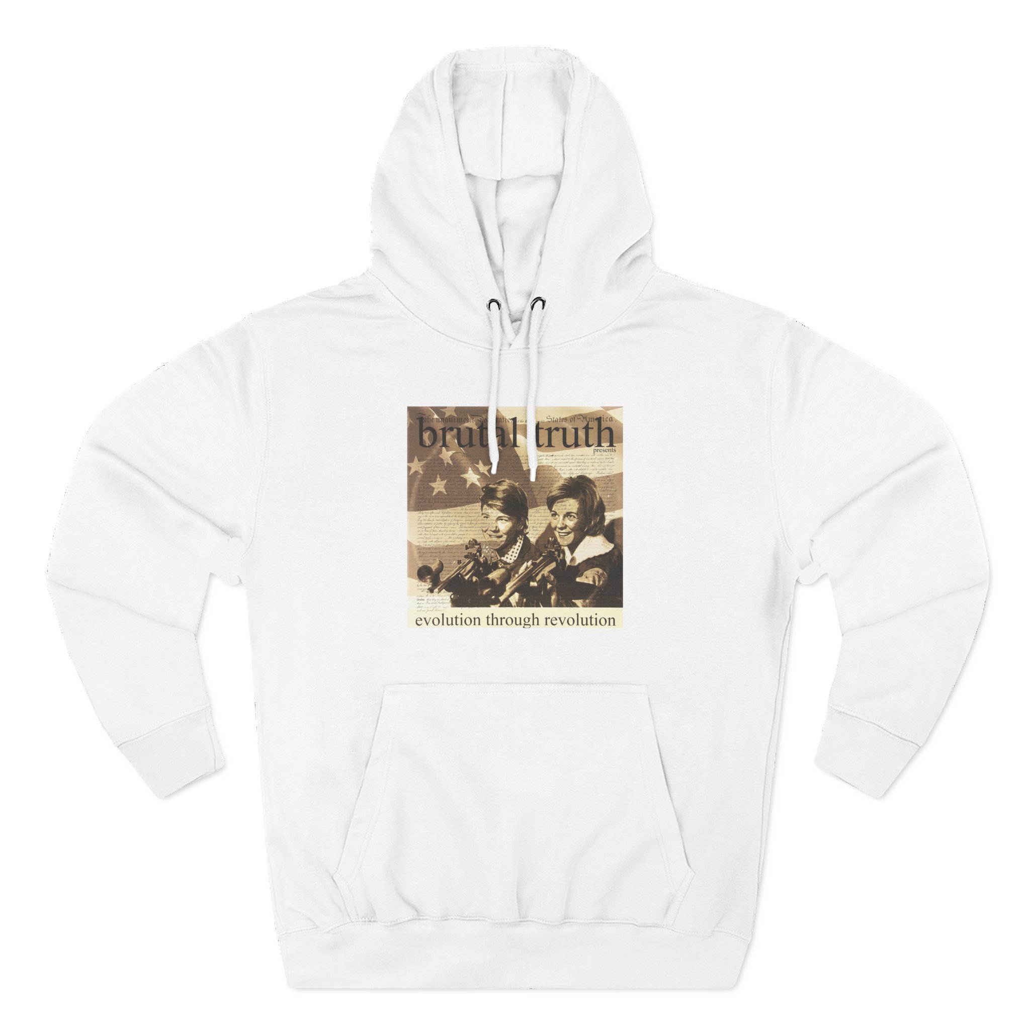 Brutal Truth Evolution Through Revolution Three-Panel Fleece Hoodie