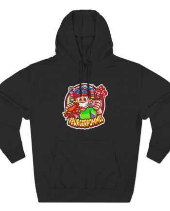 Burger Pommes Three-Panel Fleece Hoodie