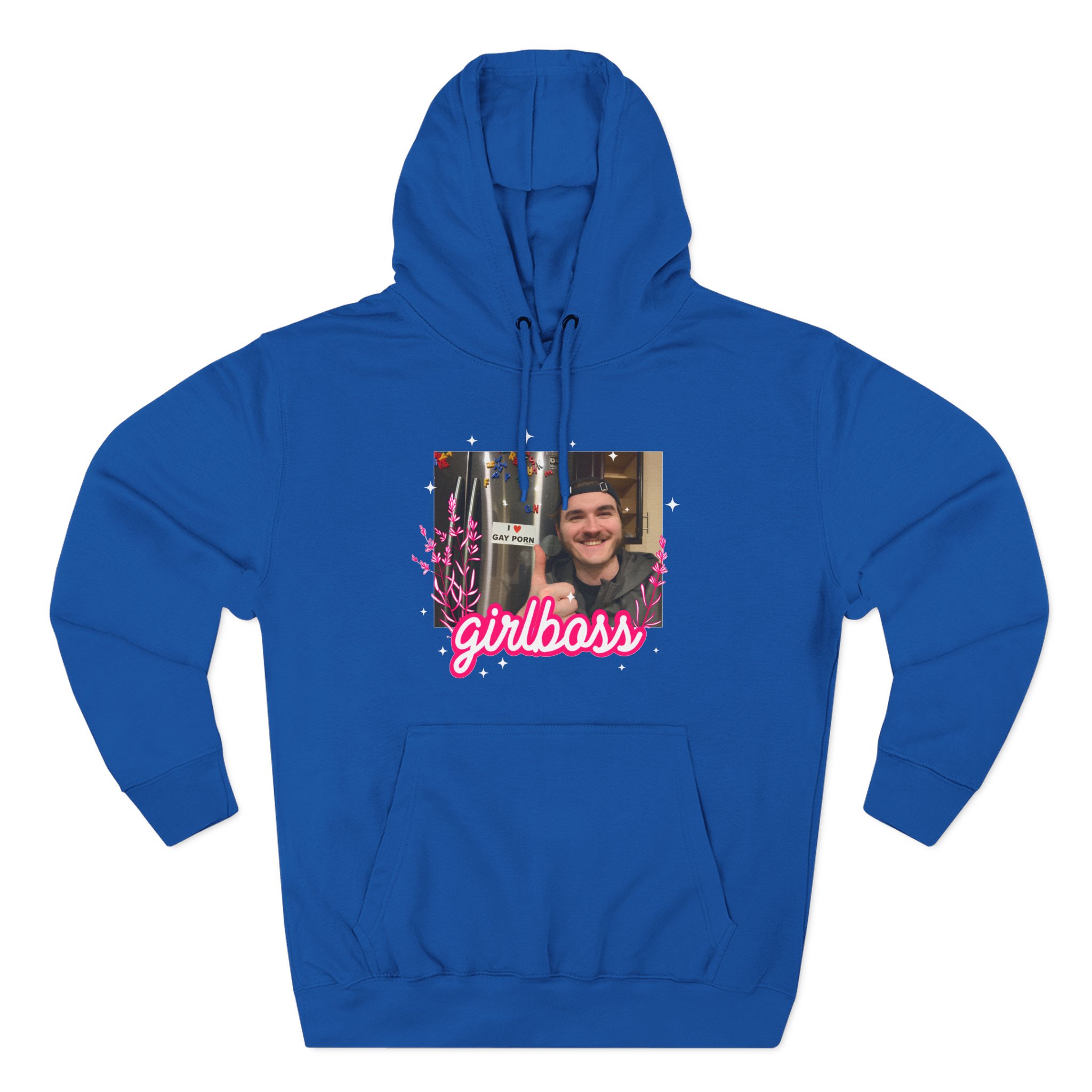 Jschlatt Girlboss Three-Panel Fleece Hoodie