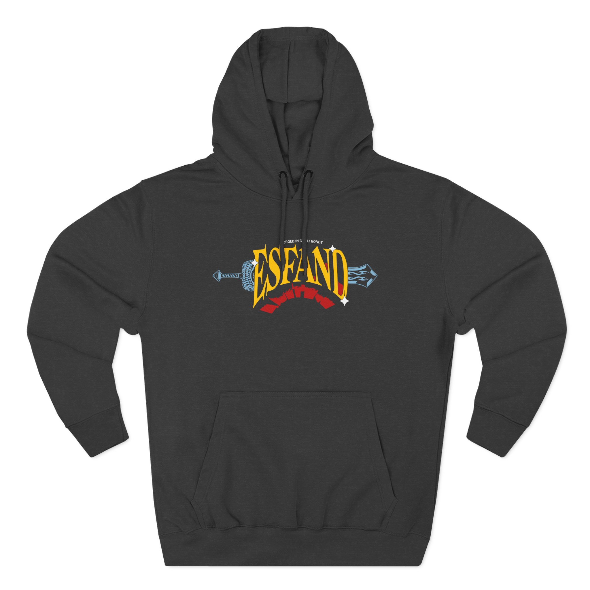 Esfand Three-Panel Fleece Hoodie