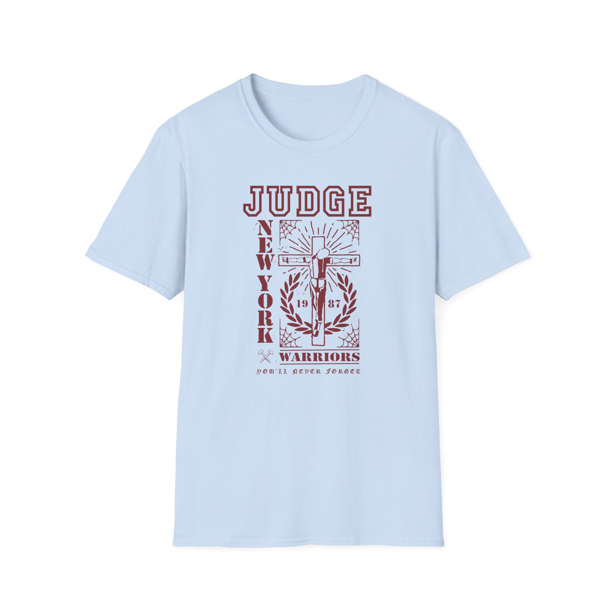 Judge Crucified Mustard Unisex Softstyle T-Shirt
