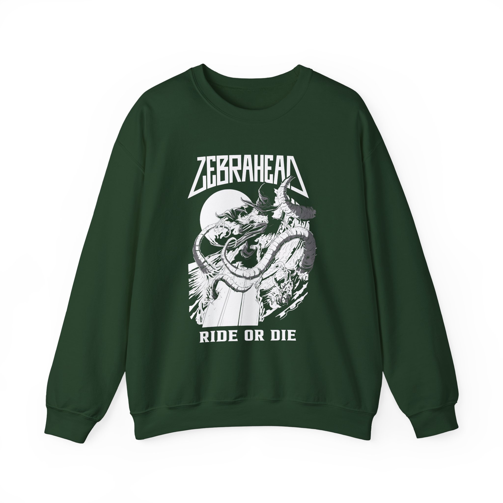 Zebrahead Ride or Die Unisex Heavy Blendâ„¢ Crewneck Sweatshirt