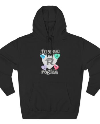 Fuerza Regida Candy Hearts Three-Panel Fleece Hoodie