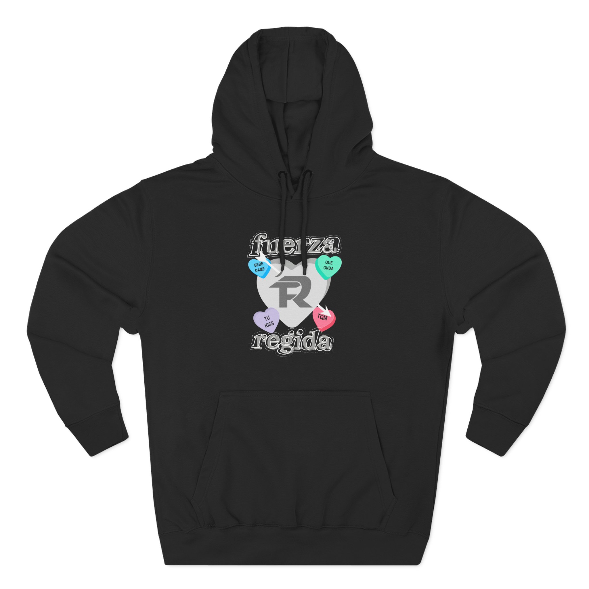 Fuerza Regida Candy Hearts Three-Panel Fleece Hoodie