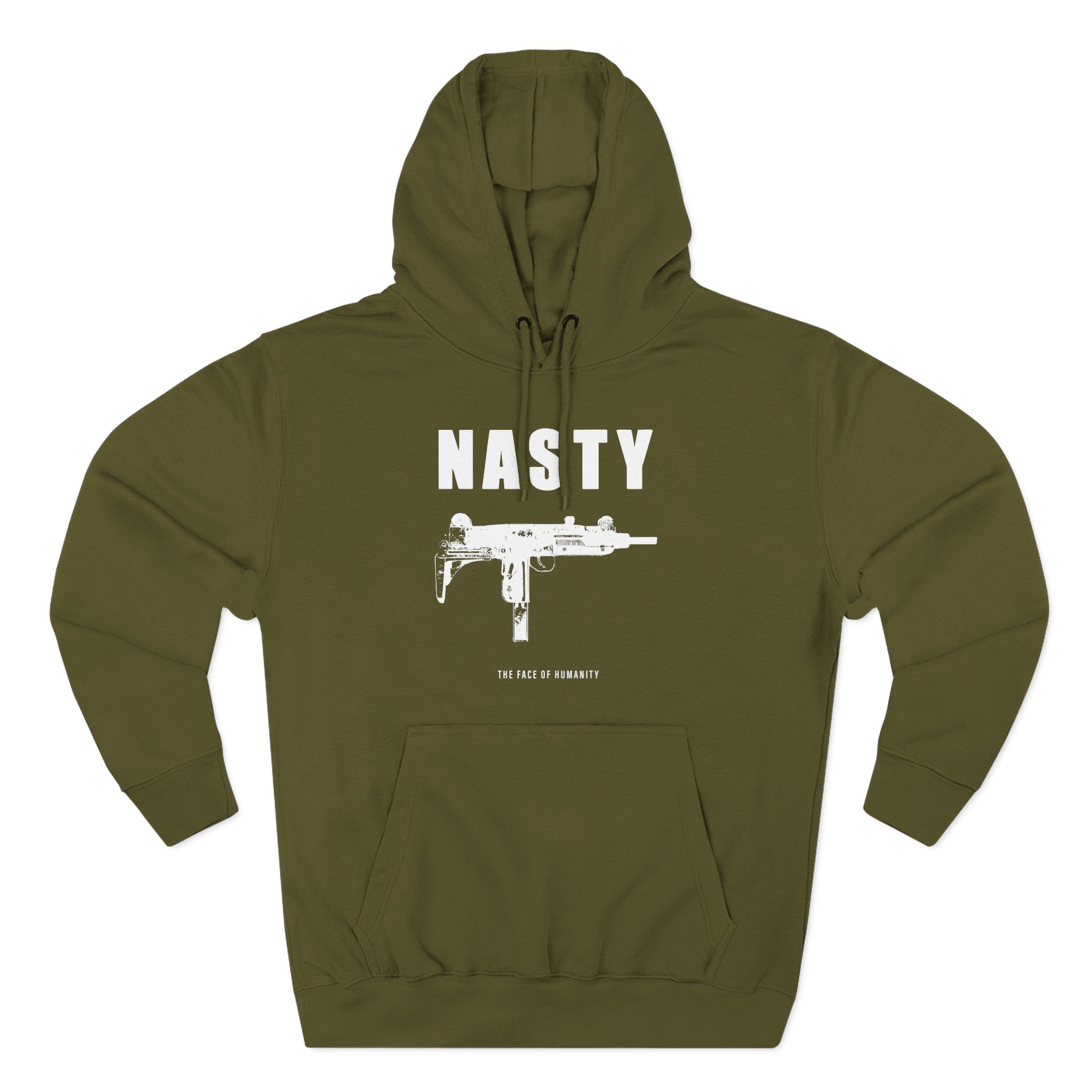 Nasty Humanity Three-Panel Fleece Hoodie