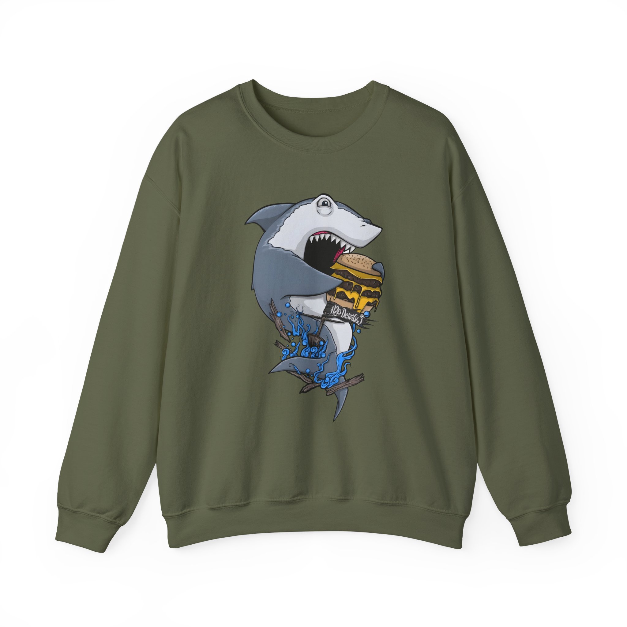 H2odelirious Hungry Shark Unisex Heavy Blendâ„¢ Crewneck Sweatshirt