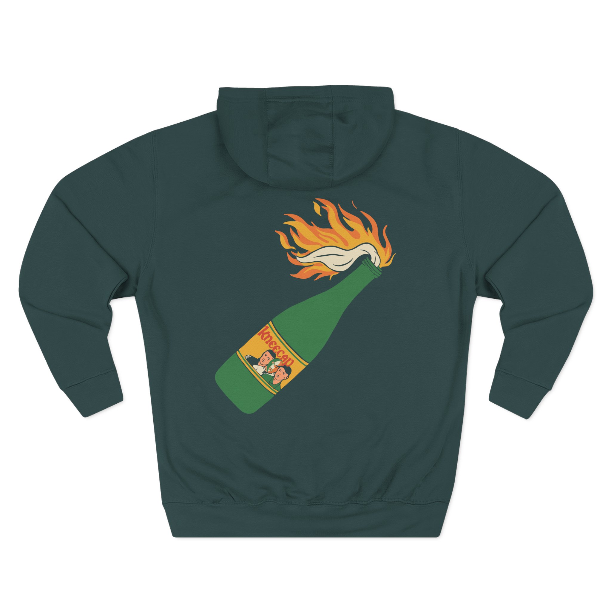 Flaming Buckfast Three-Panel Fleece Hoodie