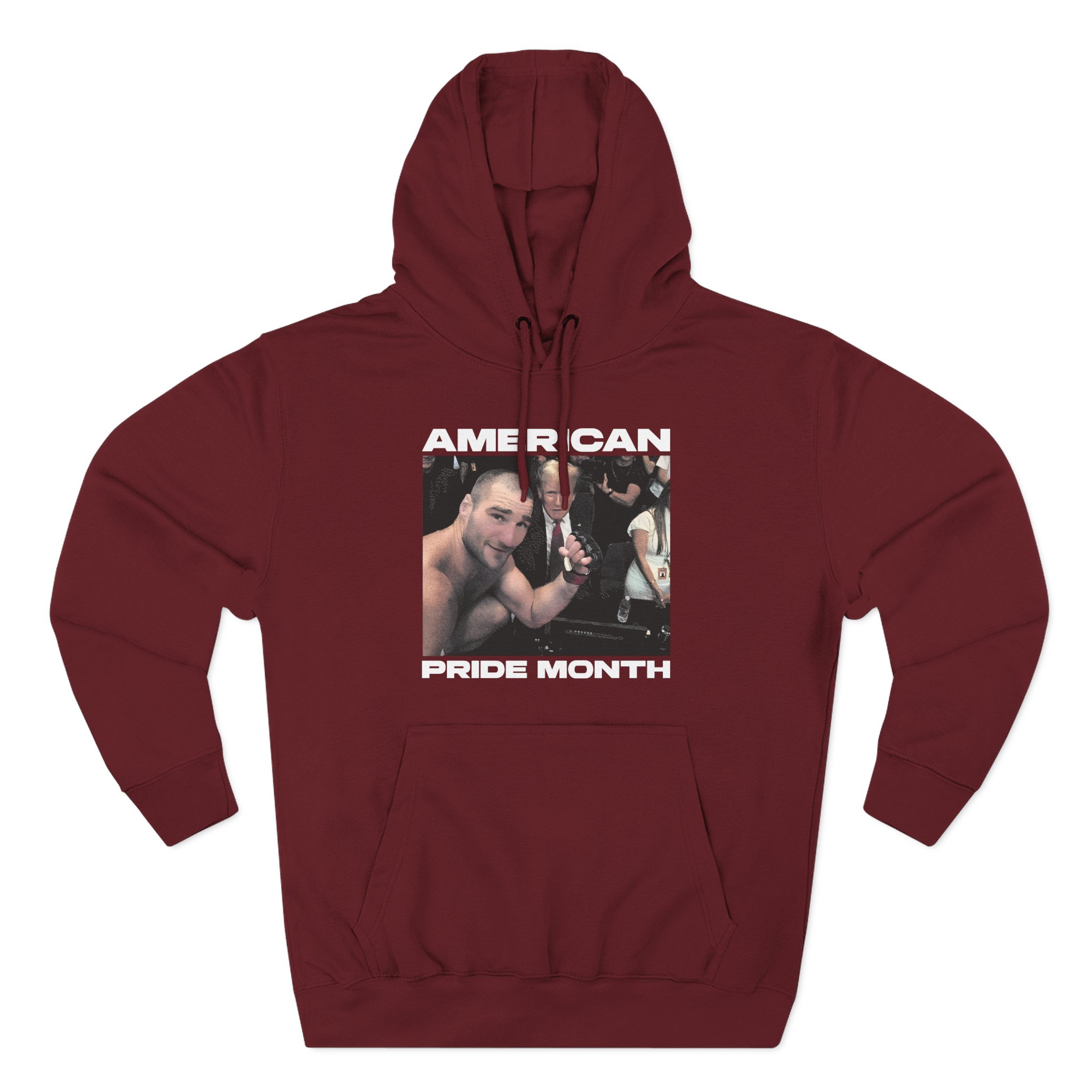 Sean Strickland American Pride Month Three-Panel Fleece Hoodie