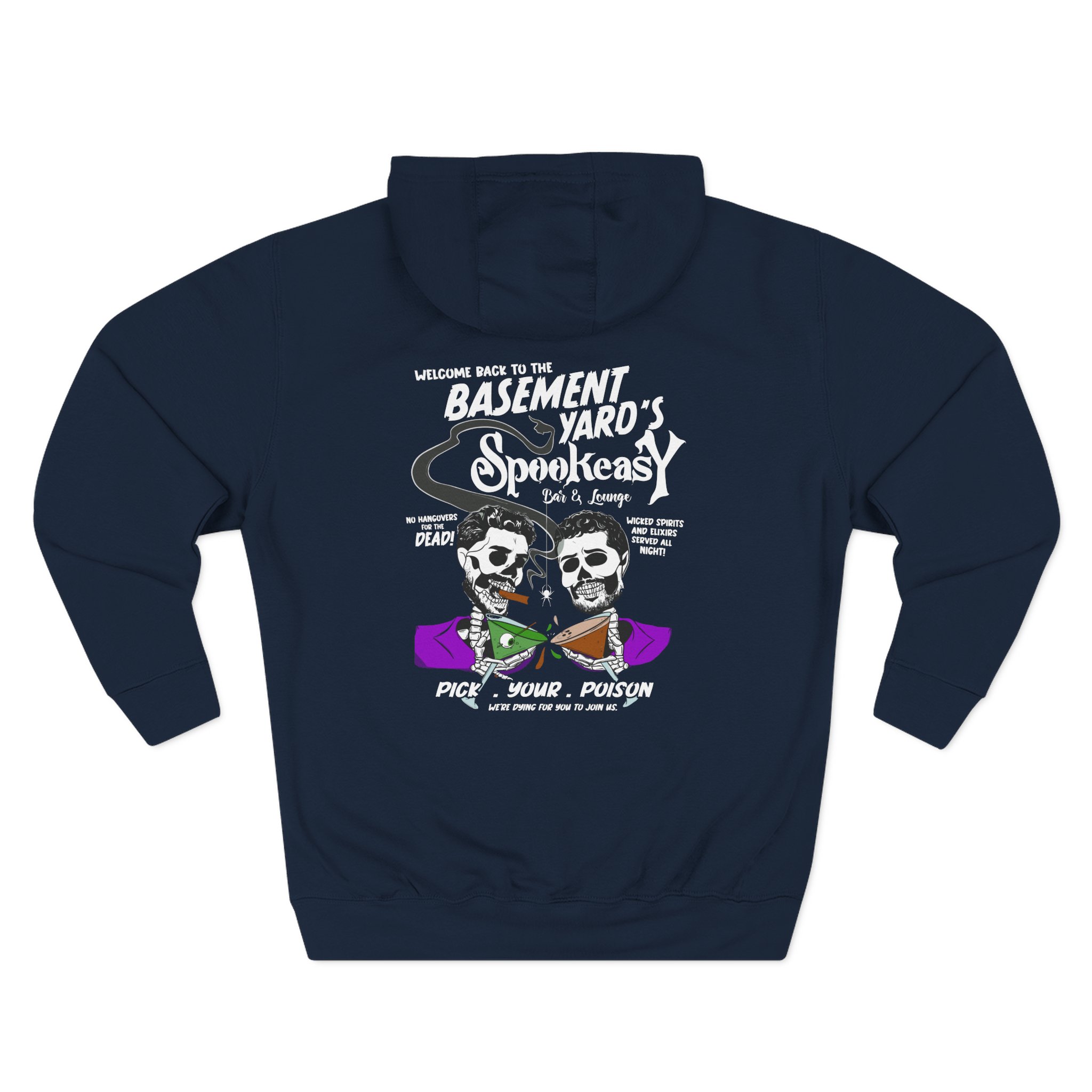 Basement Yard the Spookeasy Bar & Lounge Three-Panel Fleece Hoodie
