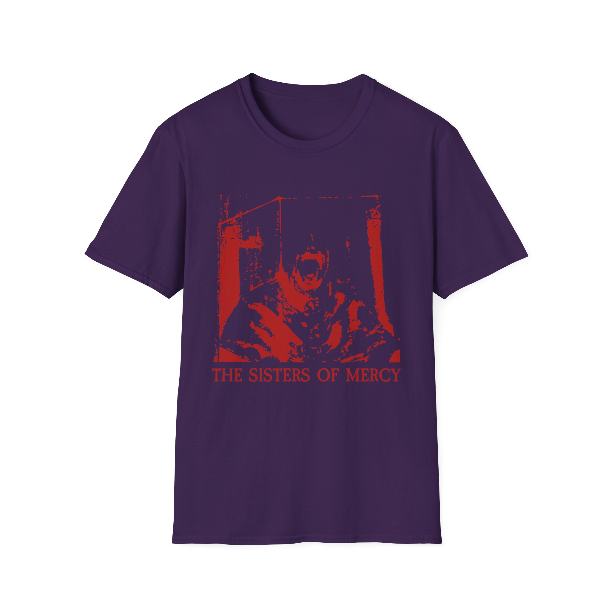The Sisters Of Mercy Red Scream Unisex Softstyle T-Shirt