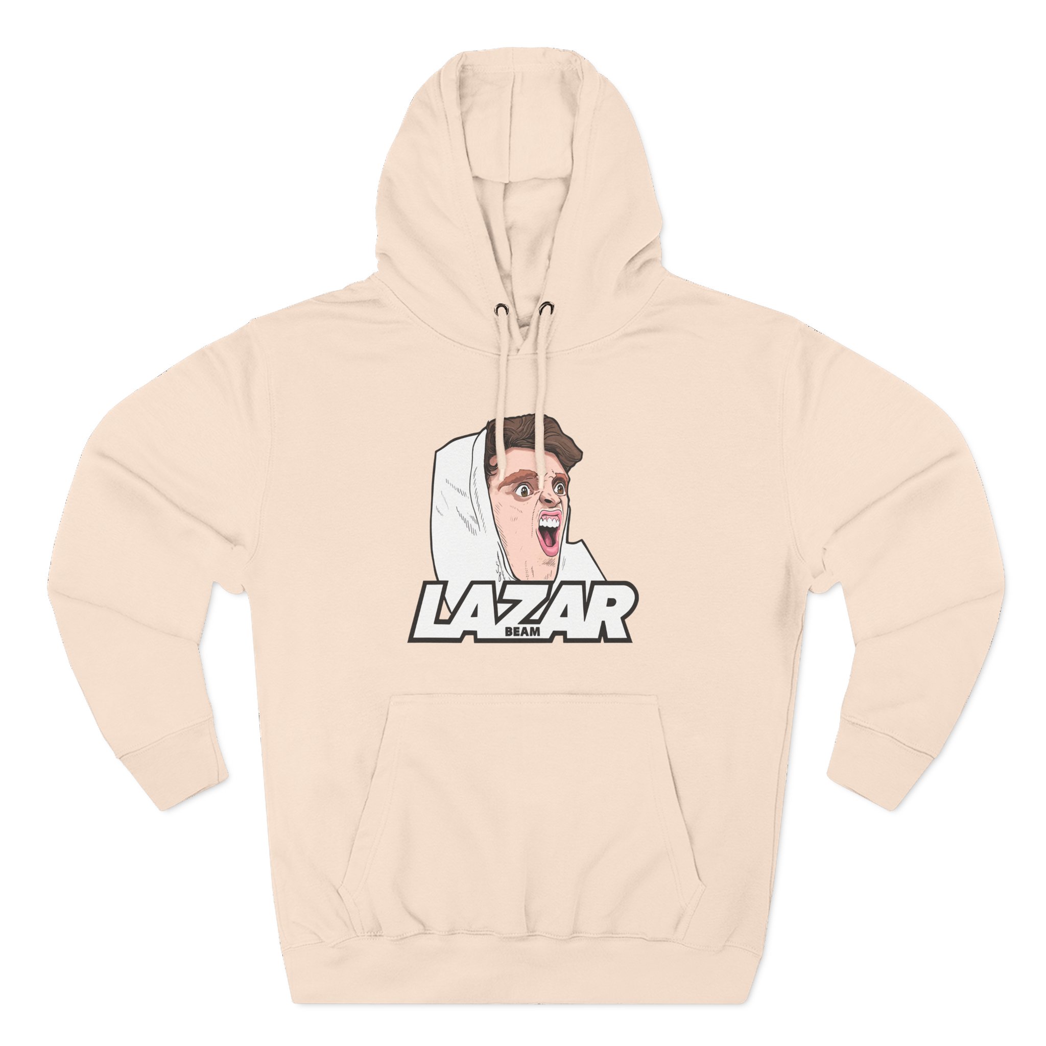 Lazar Silly Face Three-Panel Fleece Hoodie