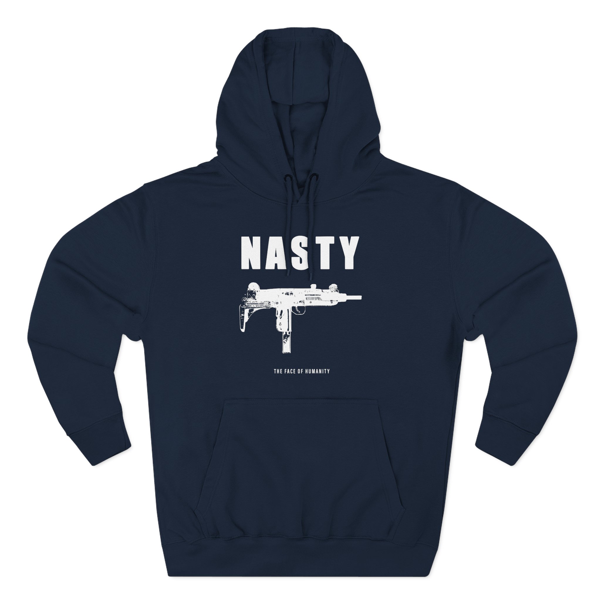 Nasty Humanity Three-Panel Fleece Hoodie