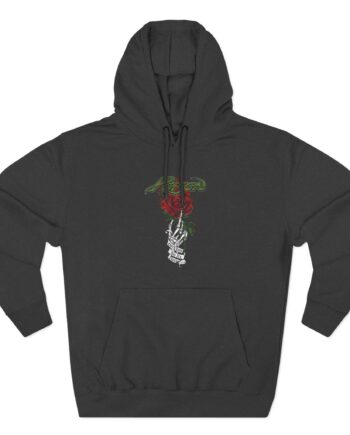Poison Every Rose Has Its Thorn Three-Panel Fleece Hoodie