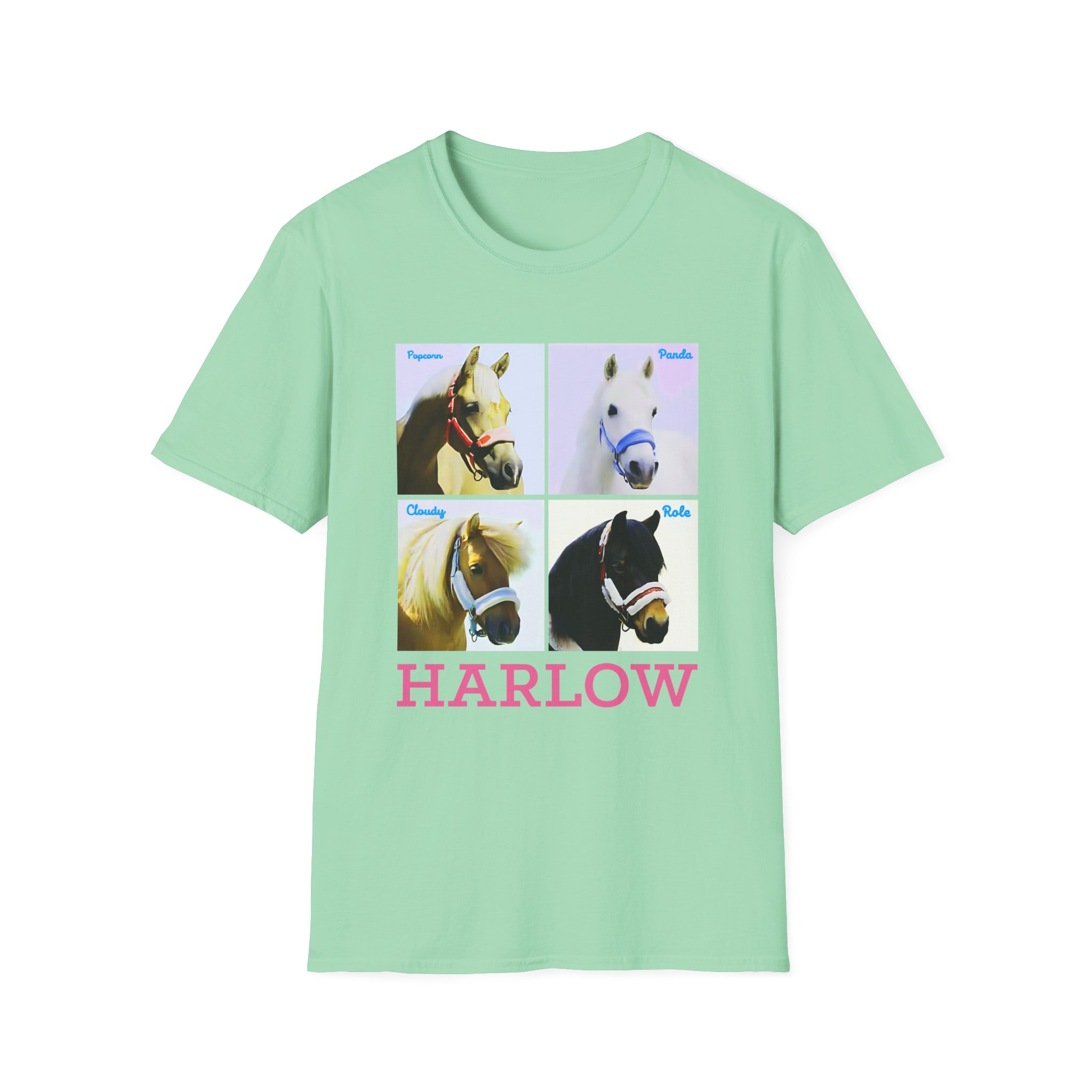 Harlow and Popcorn Unisex Softstyle T-Shirt