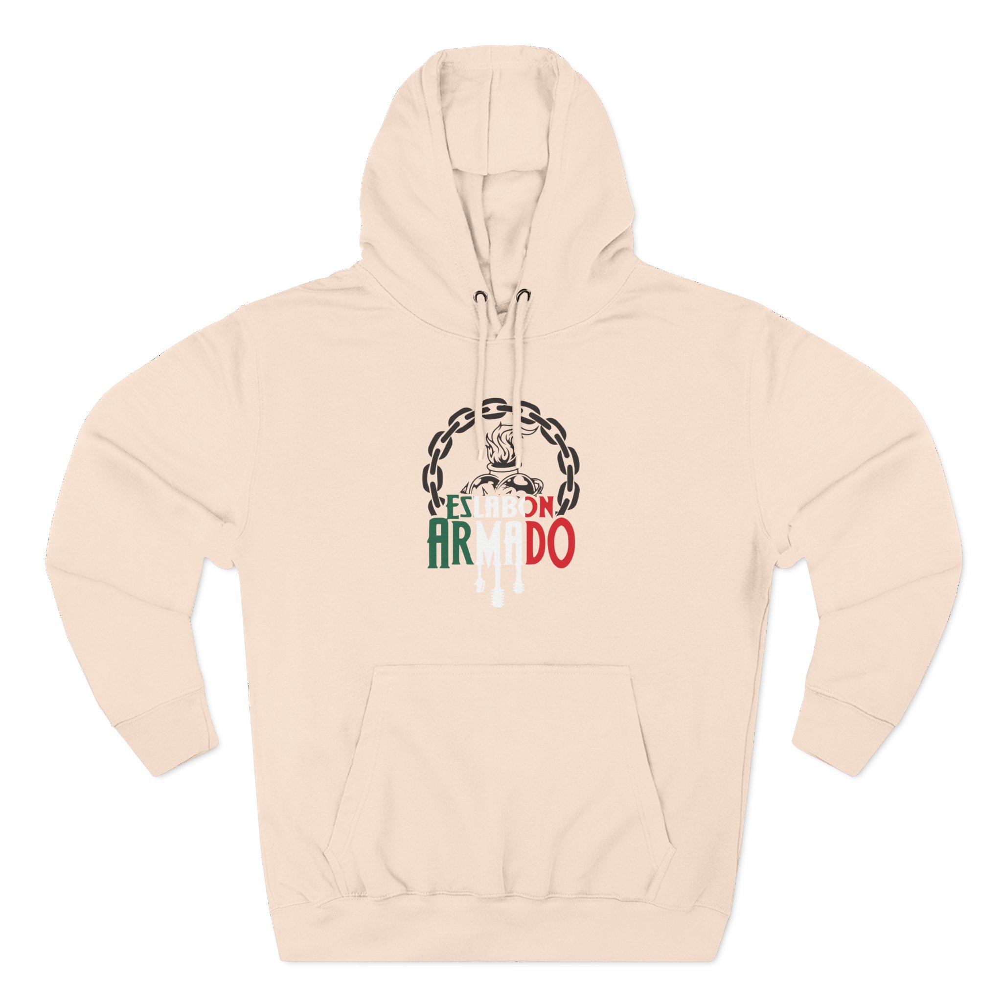 Eslabon Armado asà Lo Quiso Dios Three-Panel Fleece Hoodie