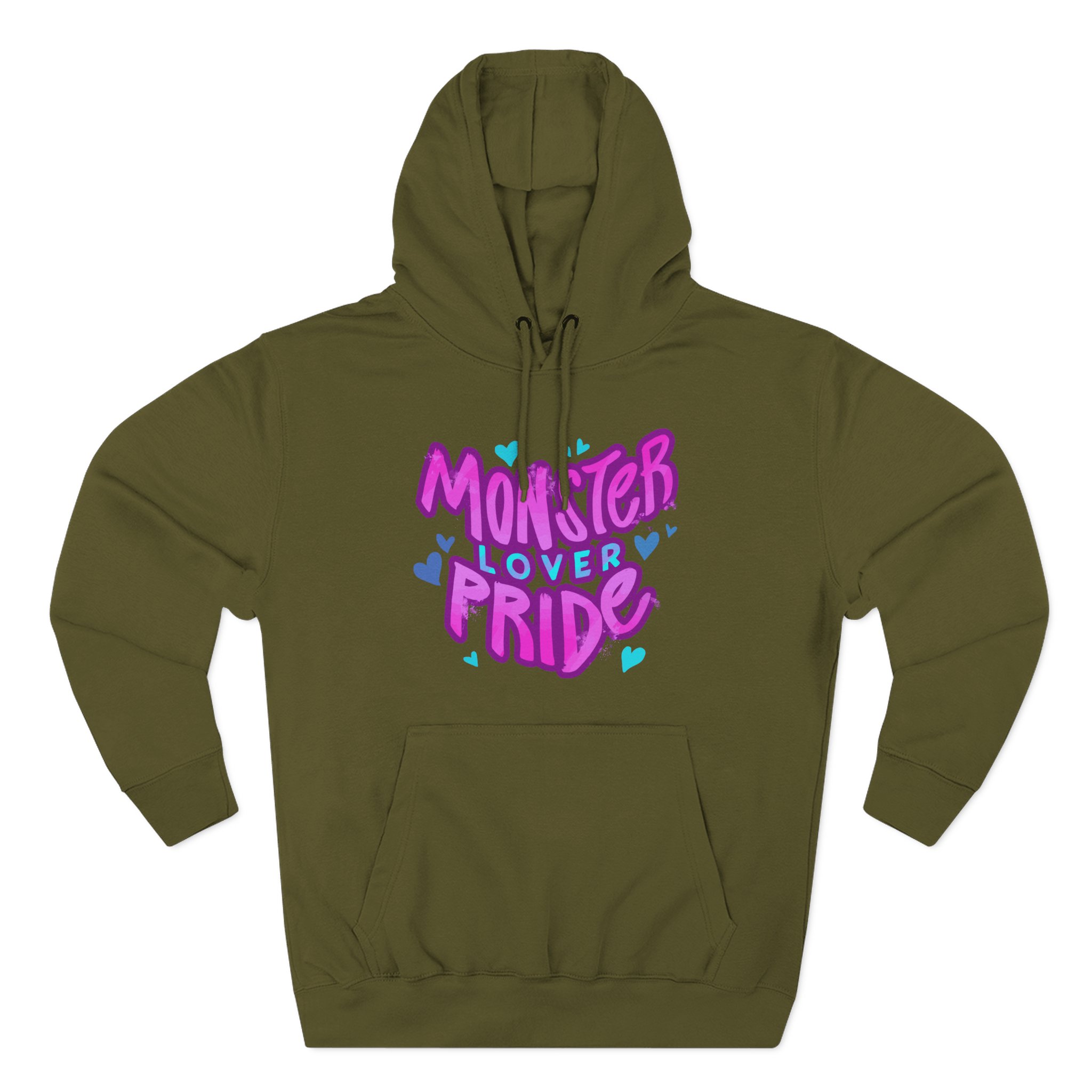 Vivziepop Monster Lover Pride Three-Panel Fleece Hoodie