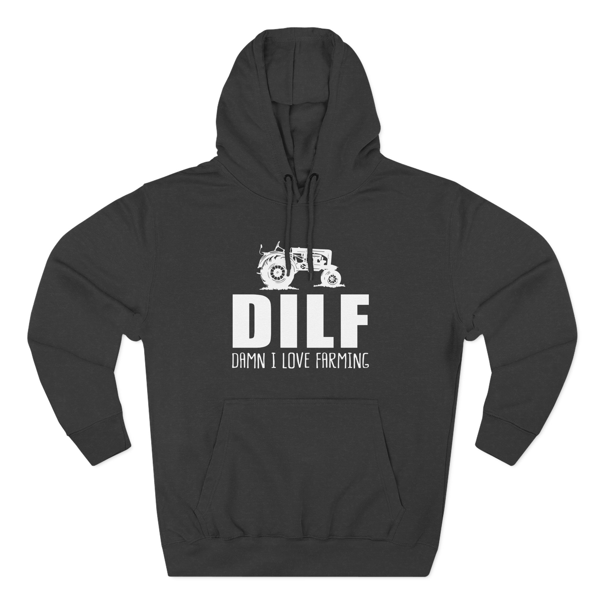 Esfand Dilf Damn I Love Farning Three-Panel Fleece Hoodie