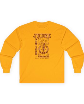 Judge Crucified Mustard Unisex Ultra Cotton Long Sleeve Tee