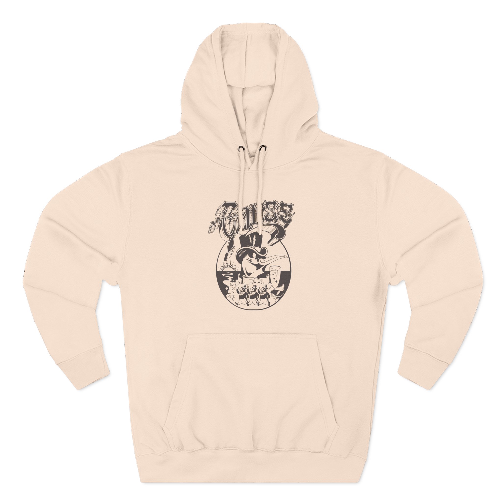 Goose Three-Panel Fleece Hoodie