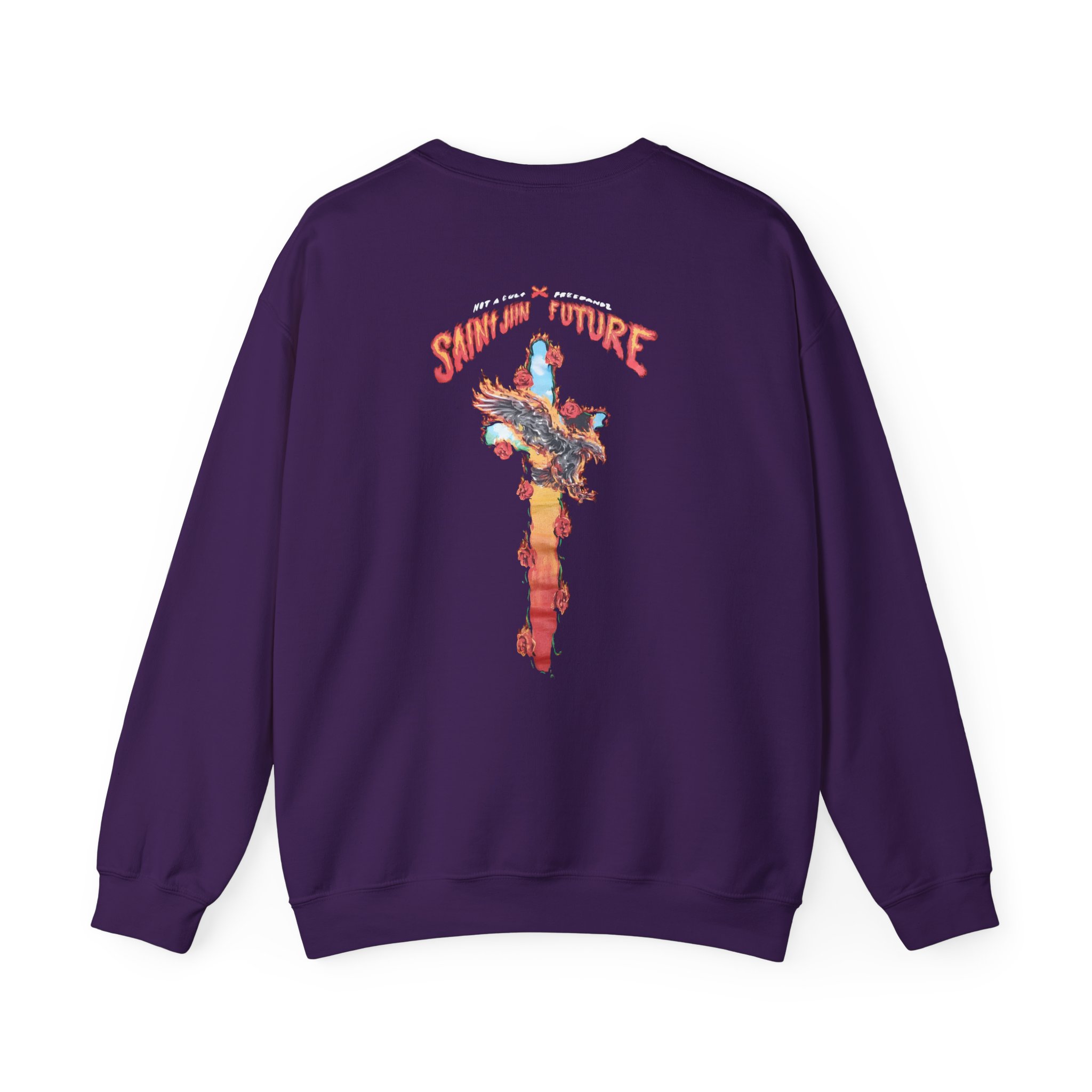 Saint Jhn Not a Cult X Freebandz Roses Unisex Heavy Blendâ„¢ Crewneck Sweatshirt