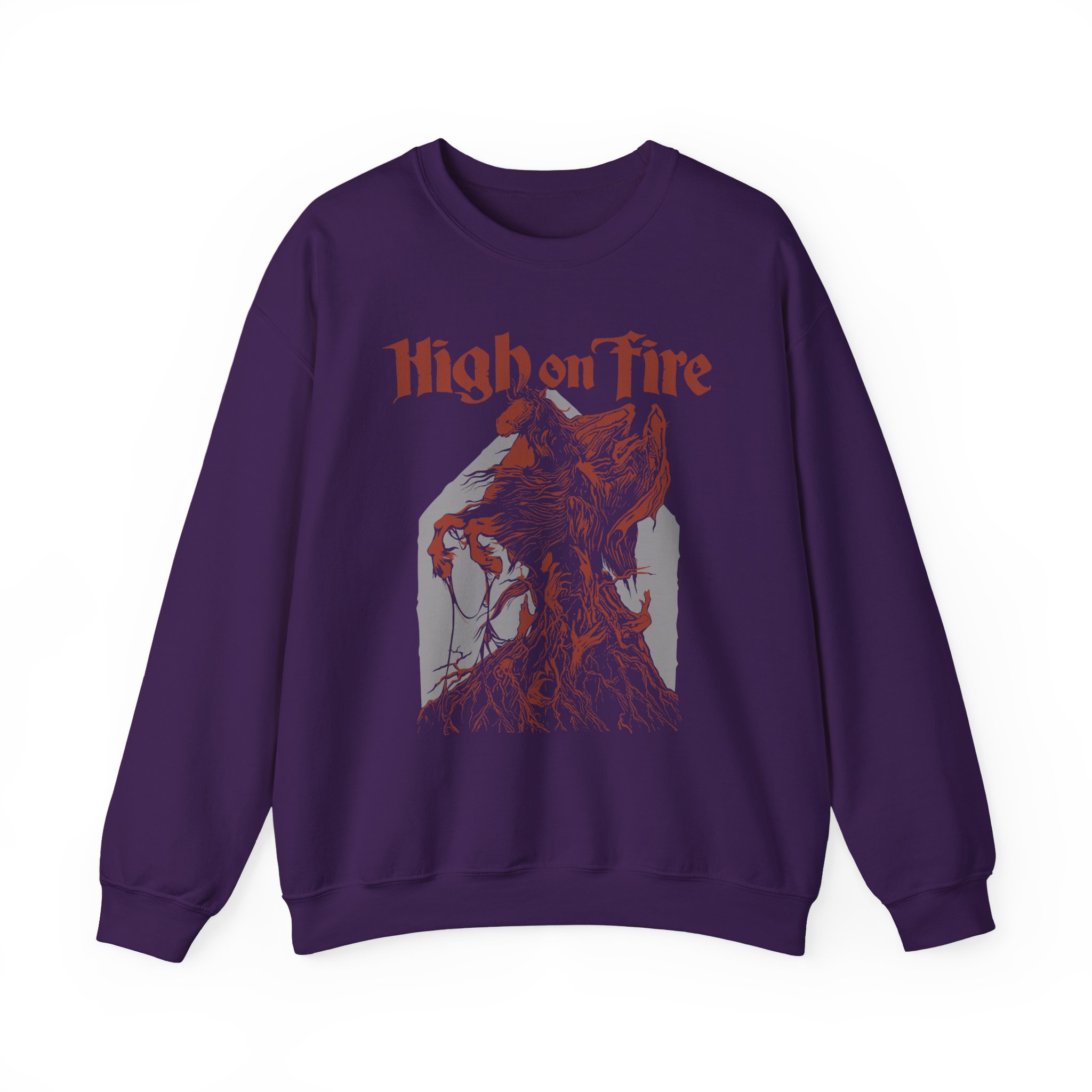 High on Fire Dark Horse Unisex Heavy Blendâ„¢ Crewneck Sweatshirt