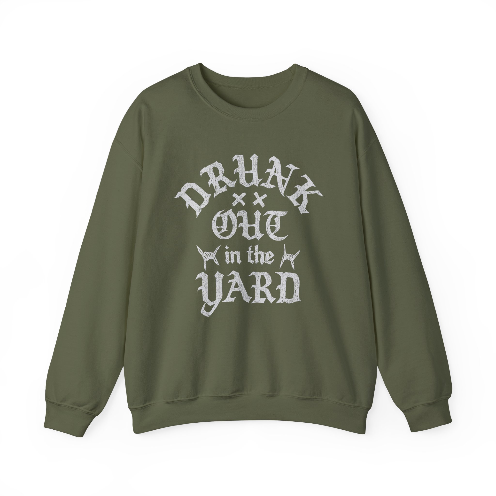 Hardy Drunk Out in the Yard Unisex Heavy Blendâ„¢ Crewneck Sweatshirt