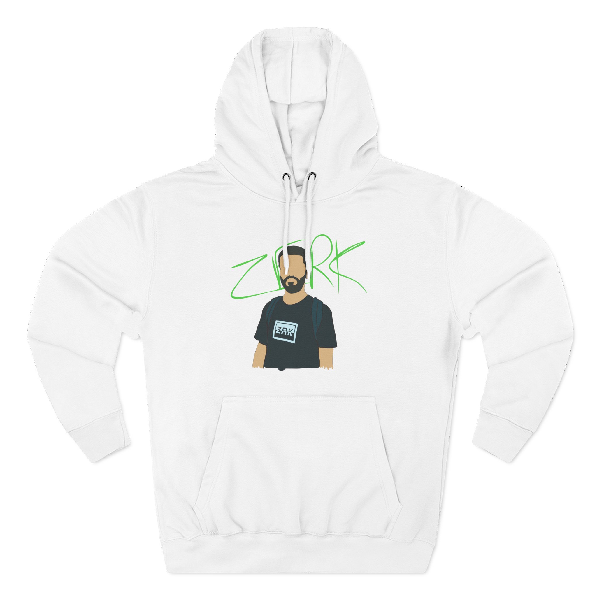 Zerkaa Profile Three-Panel Fleece Hoodie