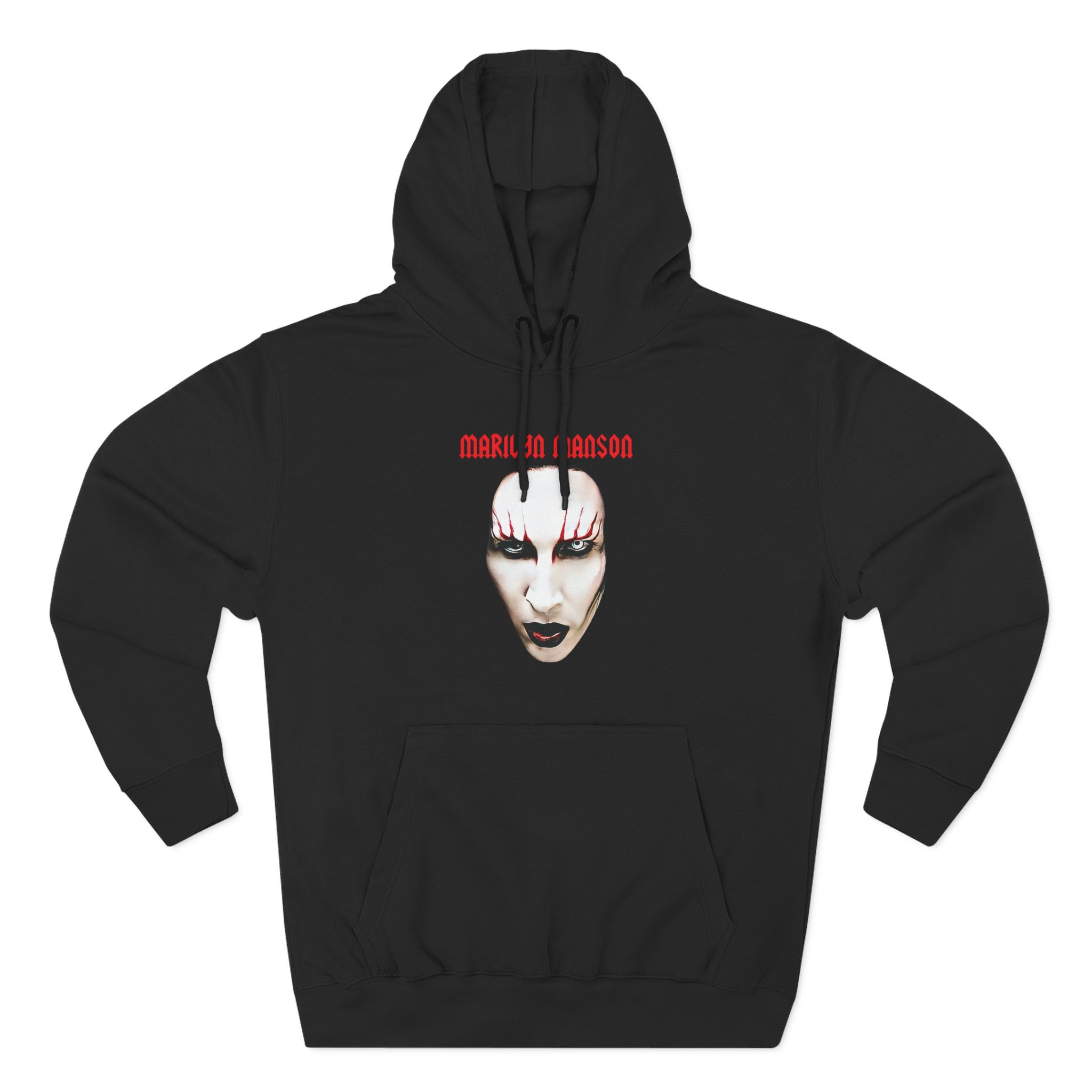 Marilyn Manson Red Lips Three-Panel Fleece Hoodie