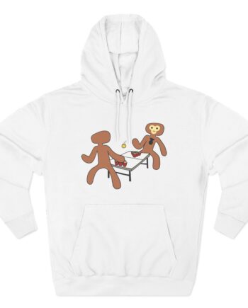 Spoonkidv Monke Pong Three-Panel Fleece Hoodie