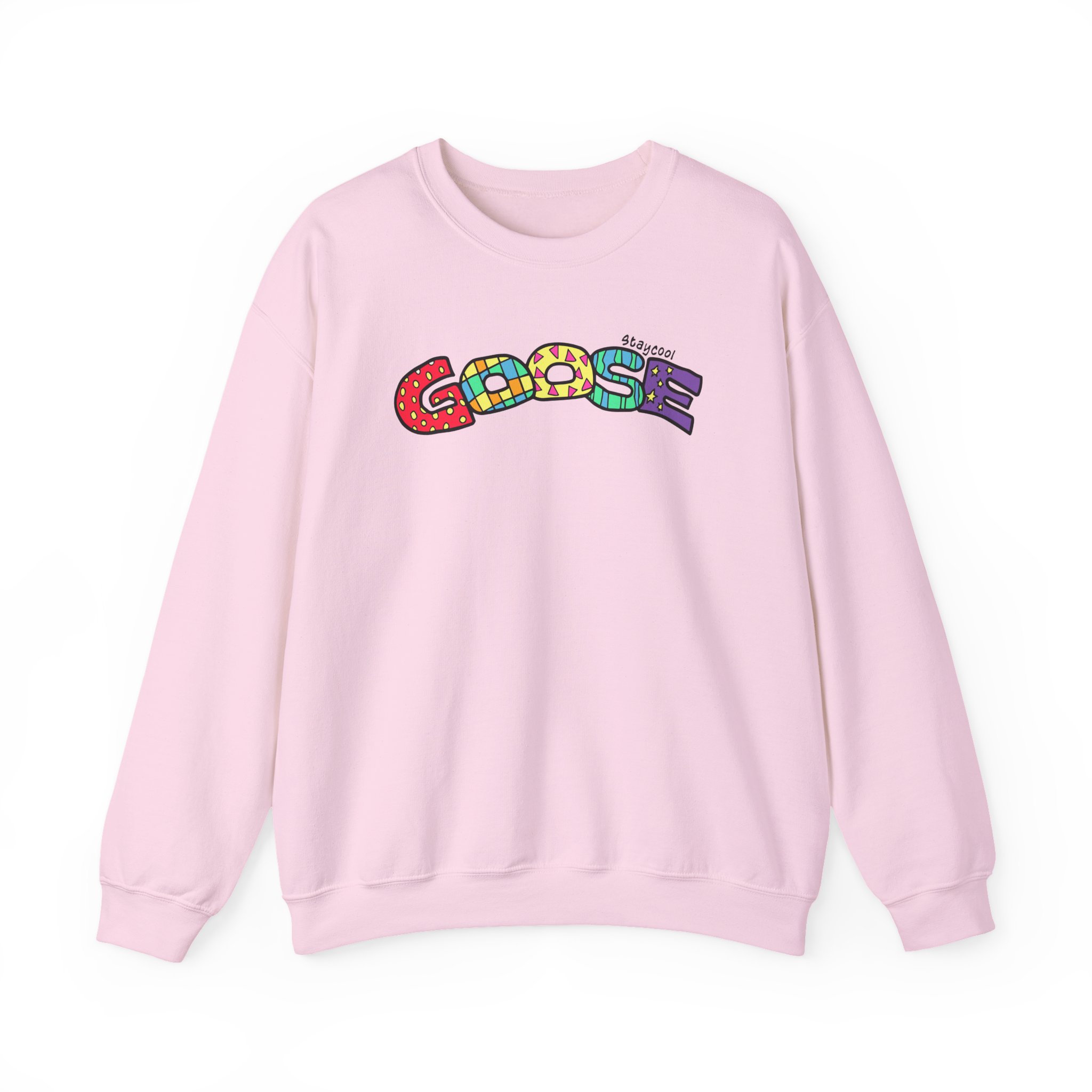 Goose x Staycool Rainbow Unisex Heavy Blendâ„¢ Crewneck Sweatshirt