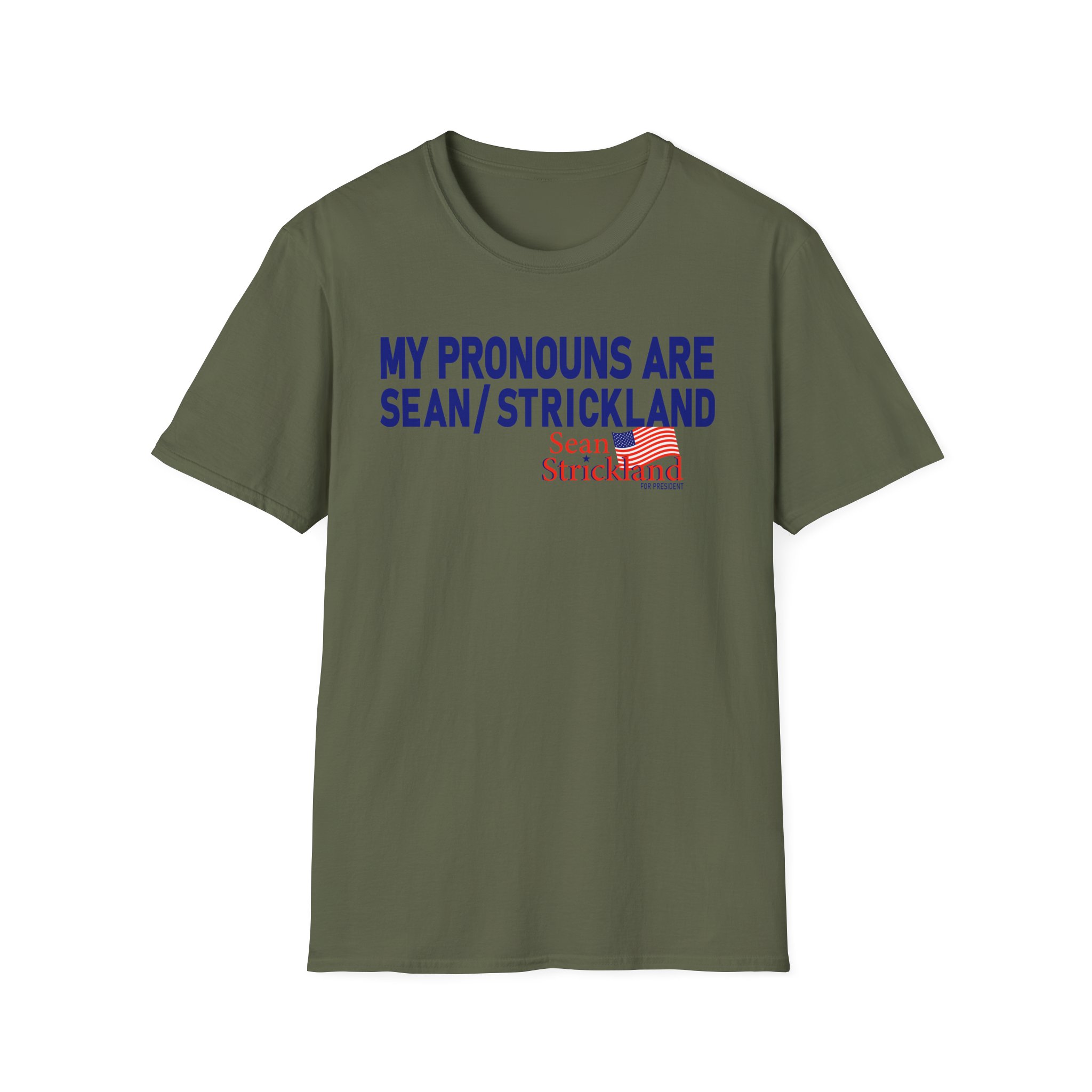 Sean Strickland My Pronouns Are Unisex Softstyle T-Shirt