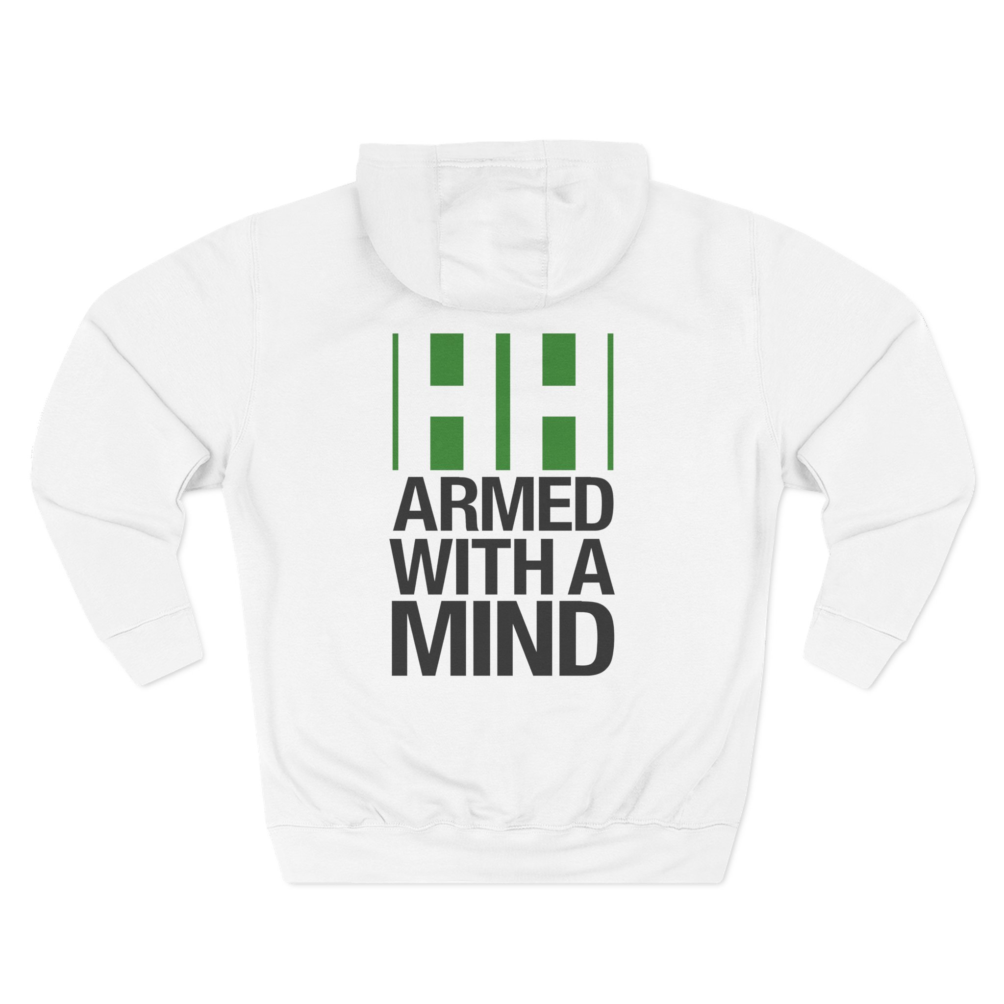 Have Heart Armed With a Mind Three-Panel Fleece Hoodie