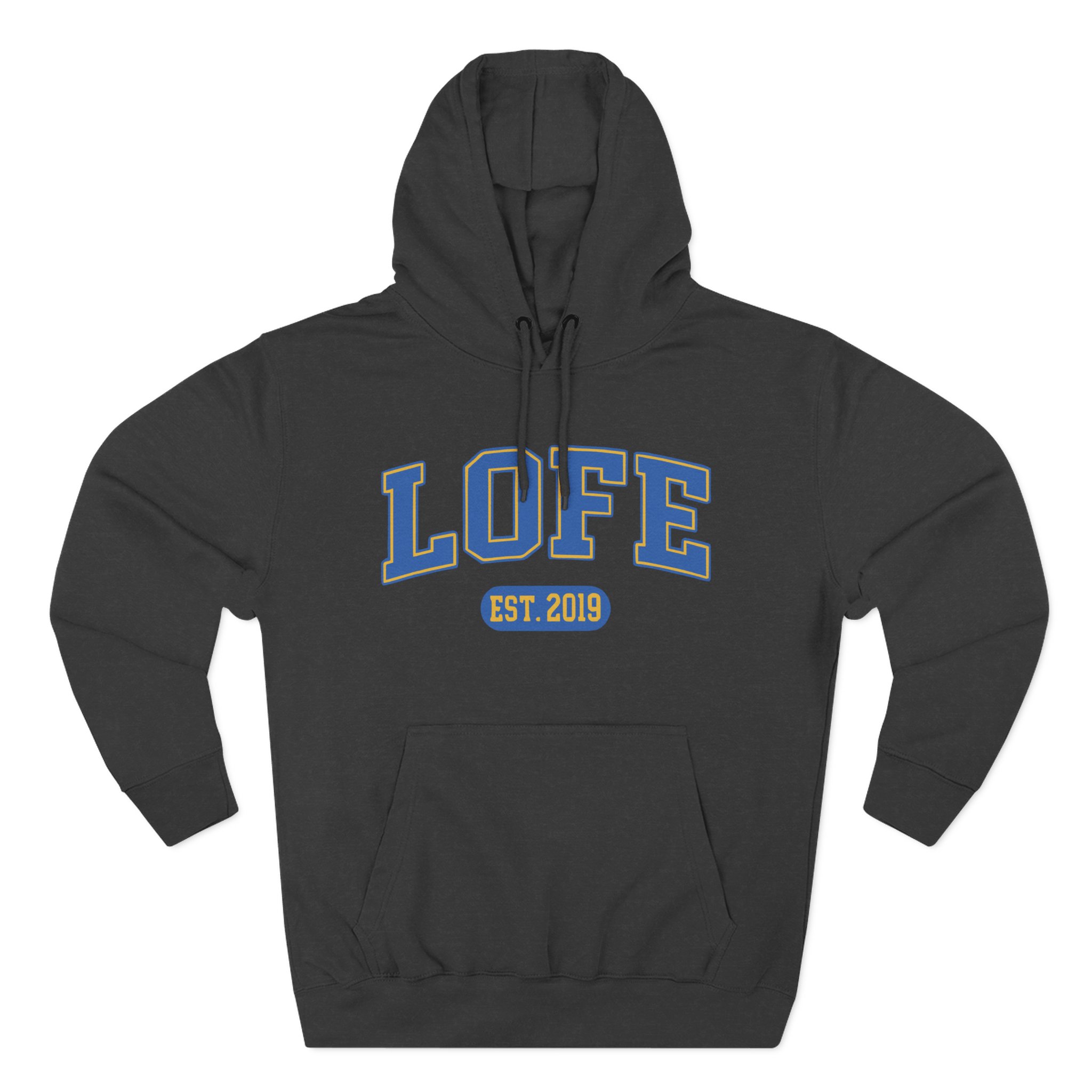Lofe Three-Panel Fleece Hoodie
