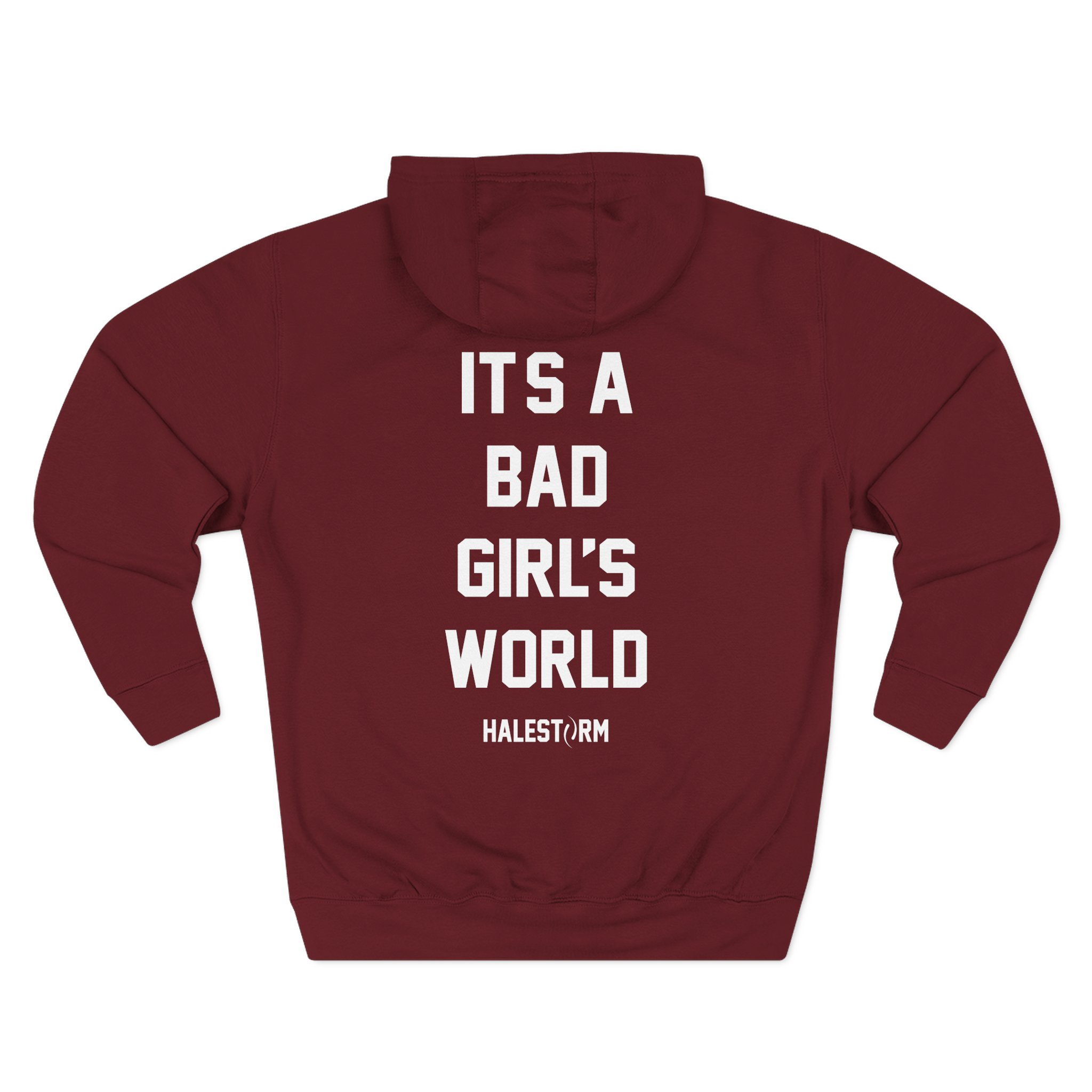 Halestorm It's a Bad Girl's World Three-Panel Fleece Hoodie