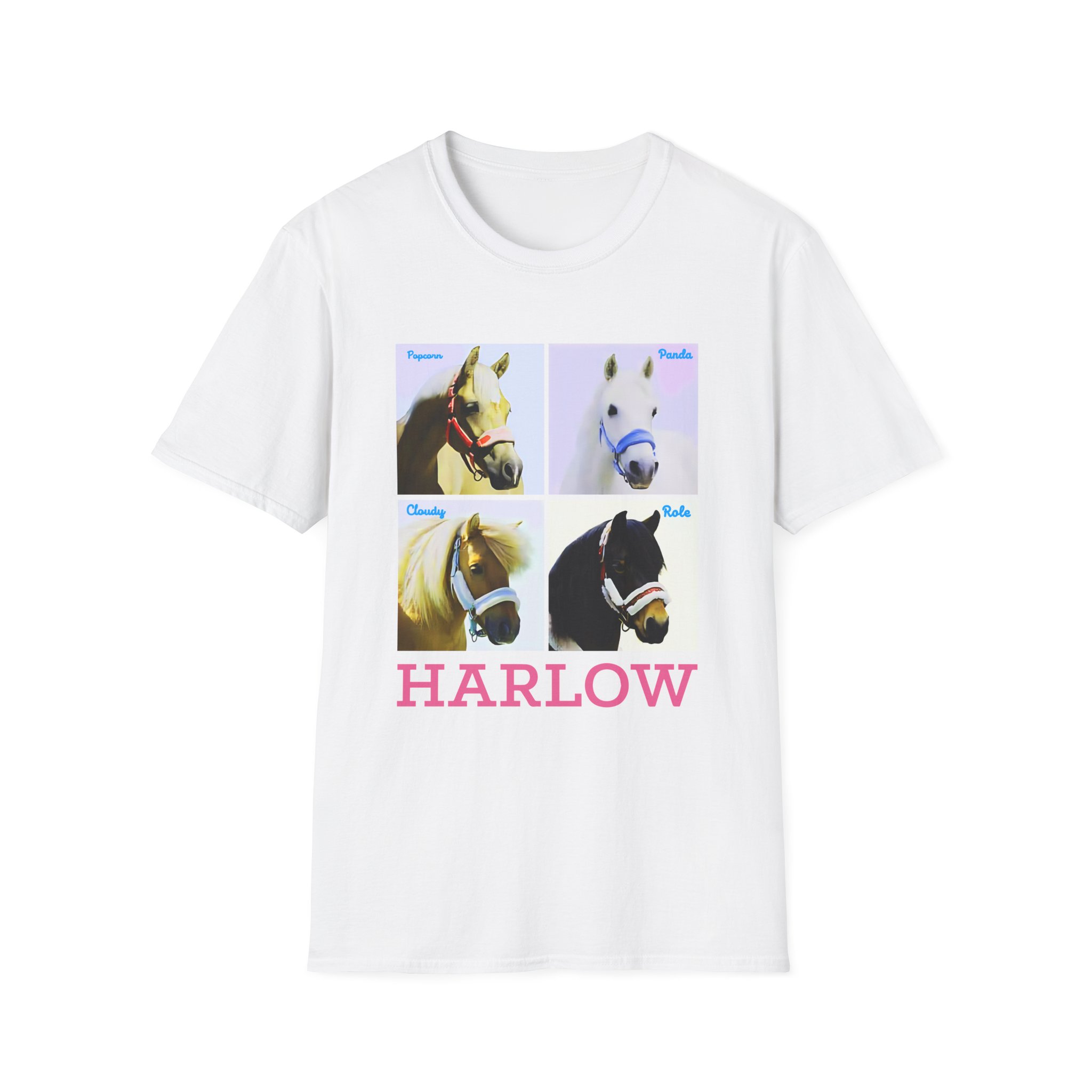 Harlow and Popcorn Unisex Softstyle T-Shirt