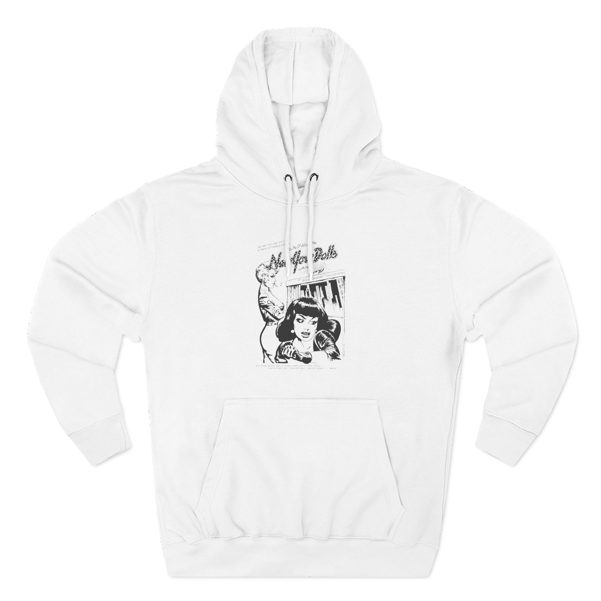 New York Dolls Three-Panel Fleece Hoodie