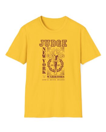 Judge Crucified Mustard Unisex Softstyle T-Shirt
