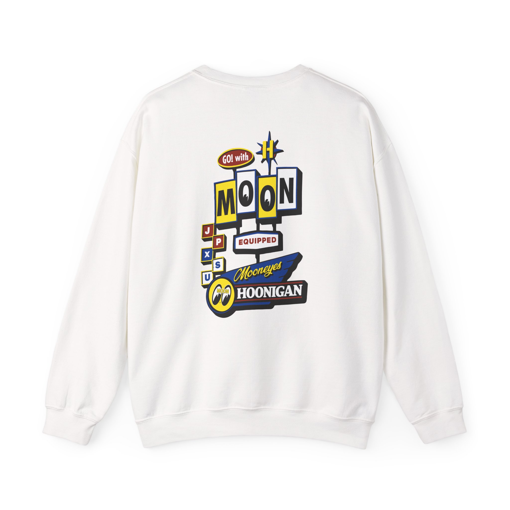 Ken Block Hoonigan X Mooneyes Moonmotel Unisex Heavy Blendâ„¢ Crewneck Sweatshirt