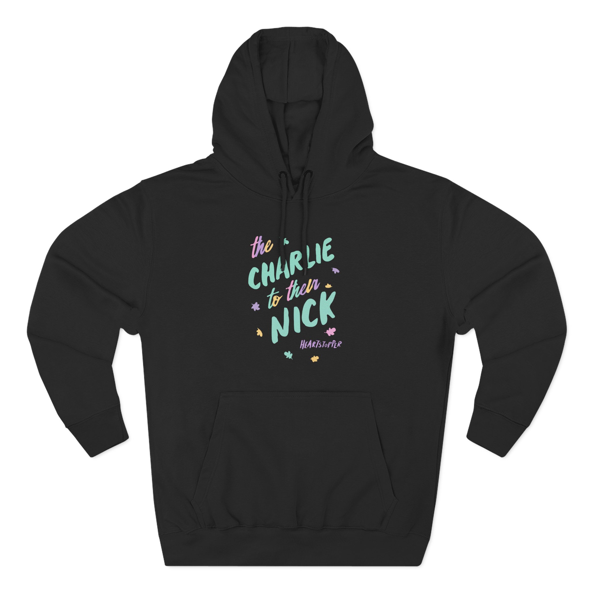 Heartstopper Charlie to Nick Pride Three-Panel Fleece Hoodie