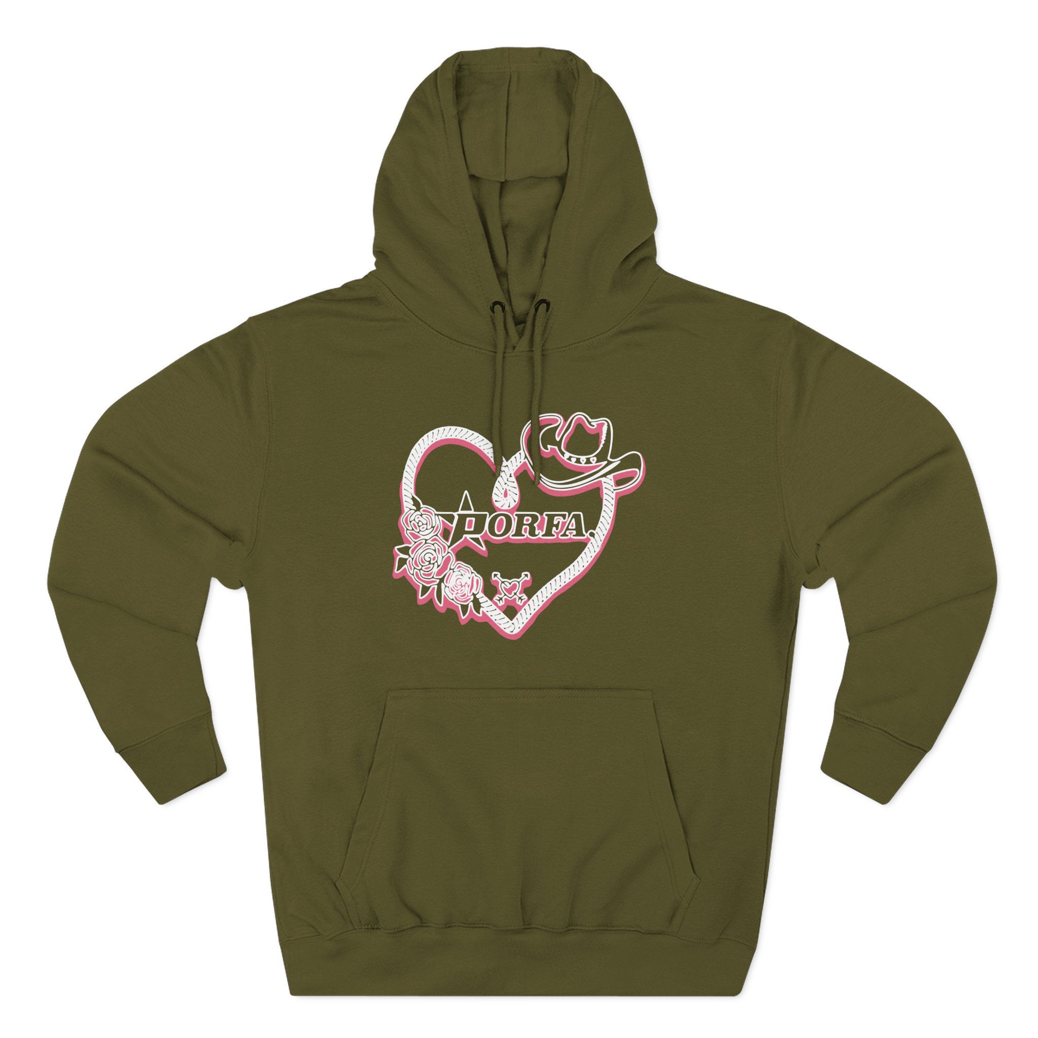 Porfa Love Lasso Three-Panel Fleece Hoodie