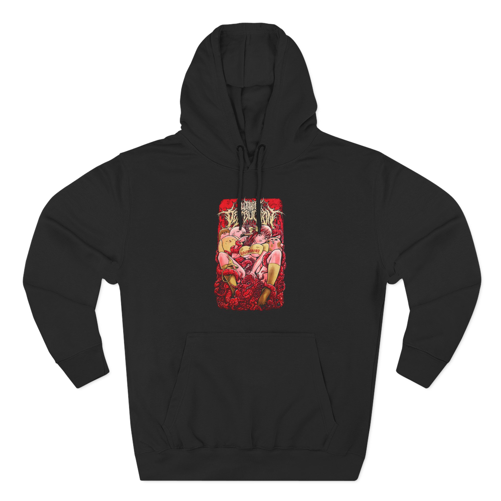 Within Destruction Anime Three-Panel Fleece Hoodie