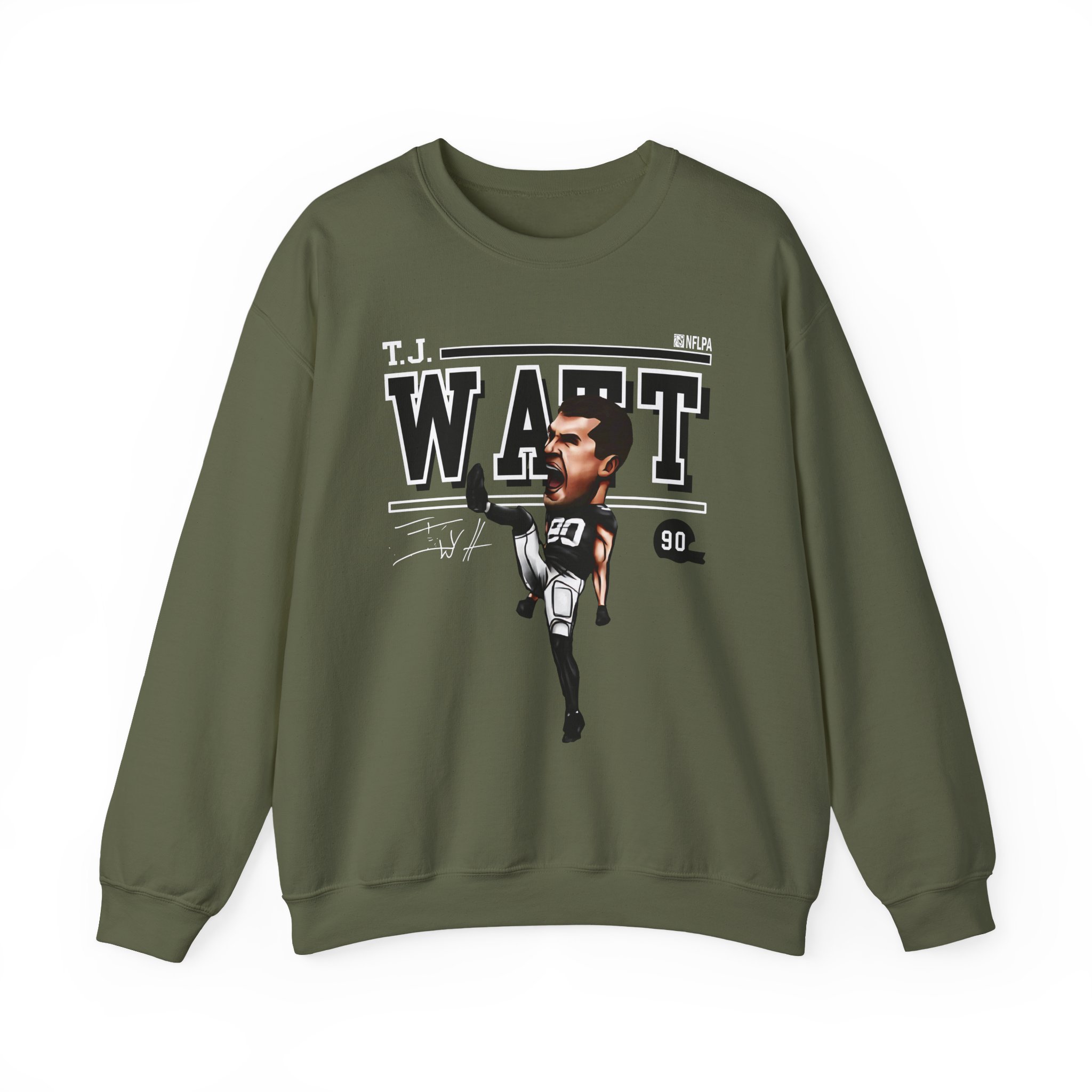 Tj Watt Cartoon Unisex Heavy Blendâ„¢ Crewneck Sweatshirt