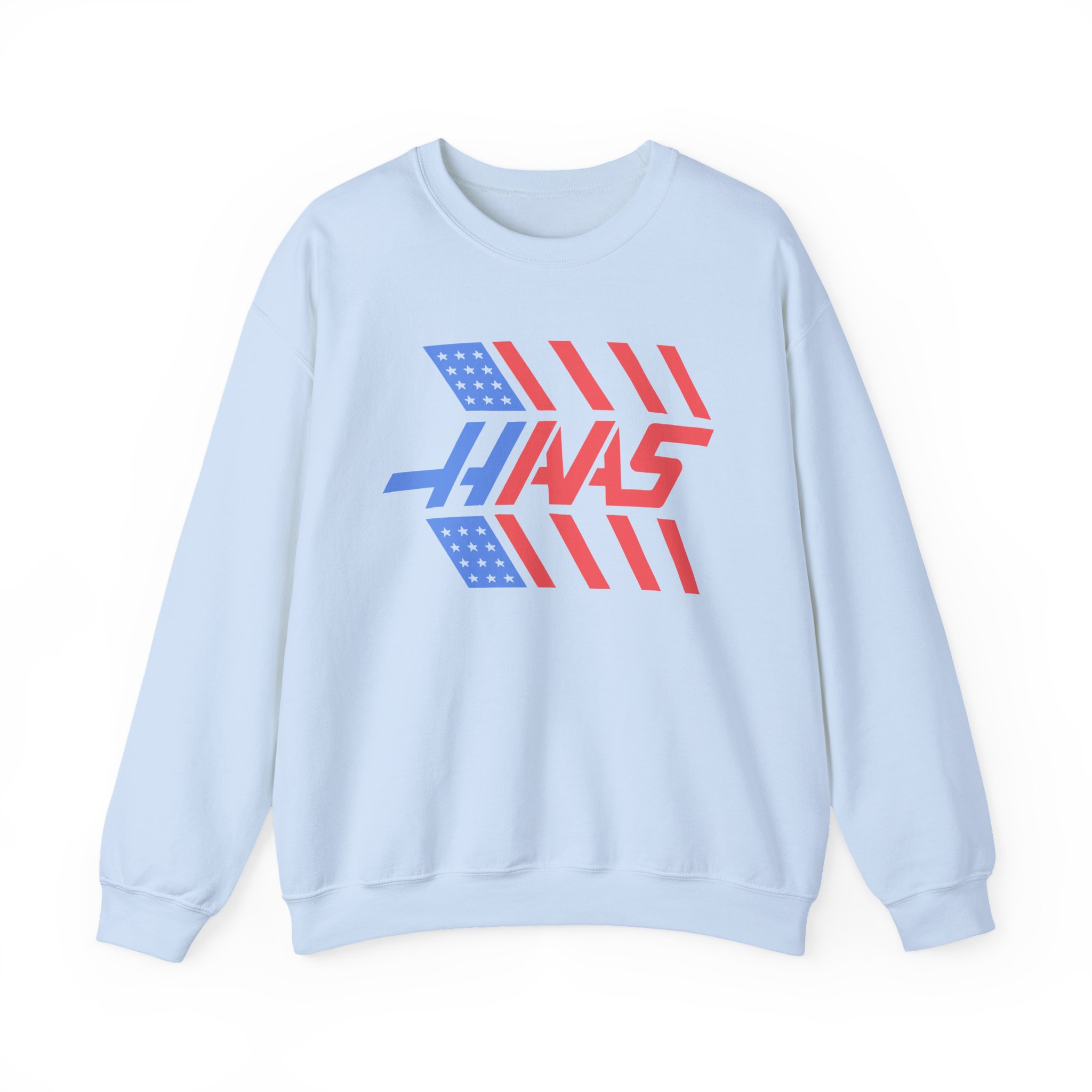Haas F1 Stars and Stripes Unisex Heavy Blendâ„¢ Crewneck Sweatshirt
